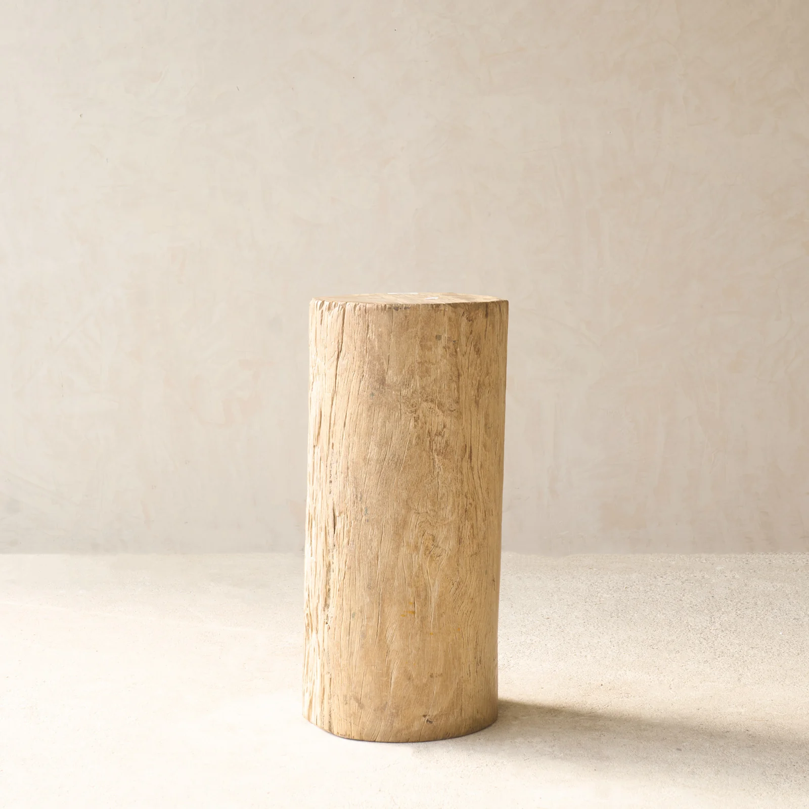 Reclaimed Indian Solid Wood Log Pedestal | A