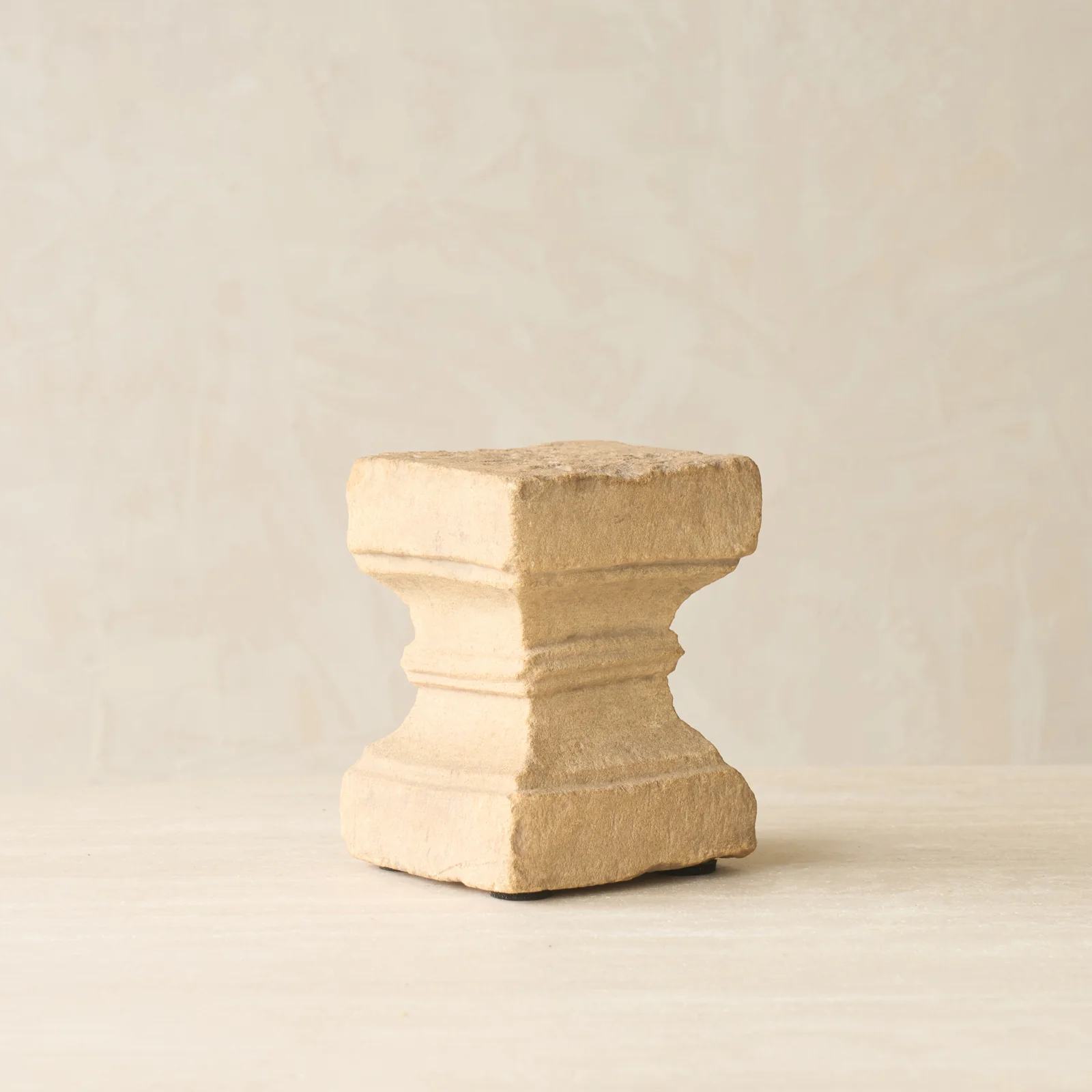 Reclaimed Sandstone Candle Pedestal - Image 3
