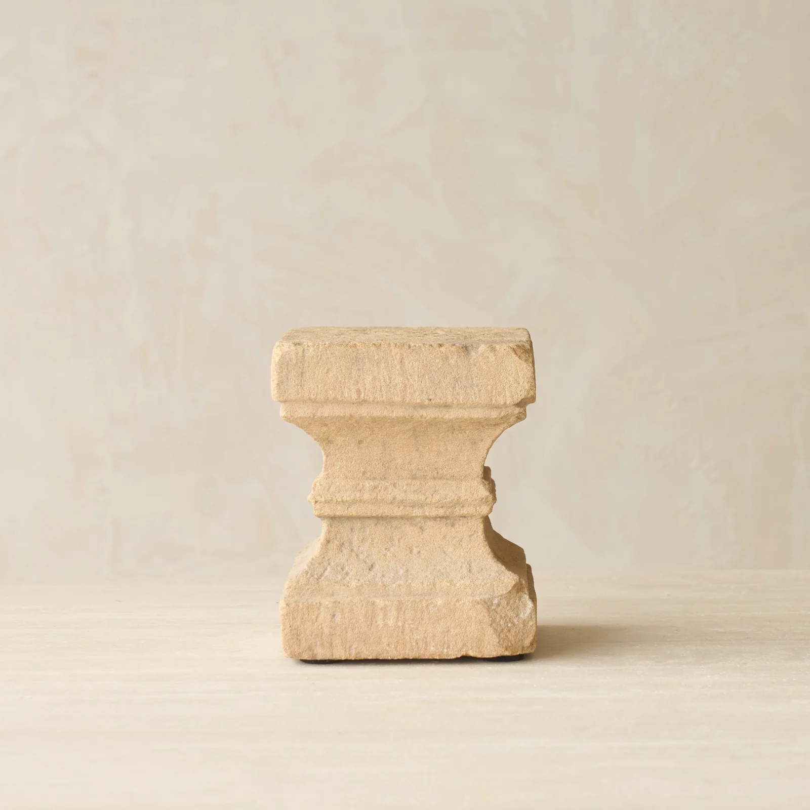 Reclaimed Sandstone Candle Pedestal - Image 4