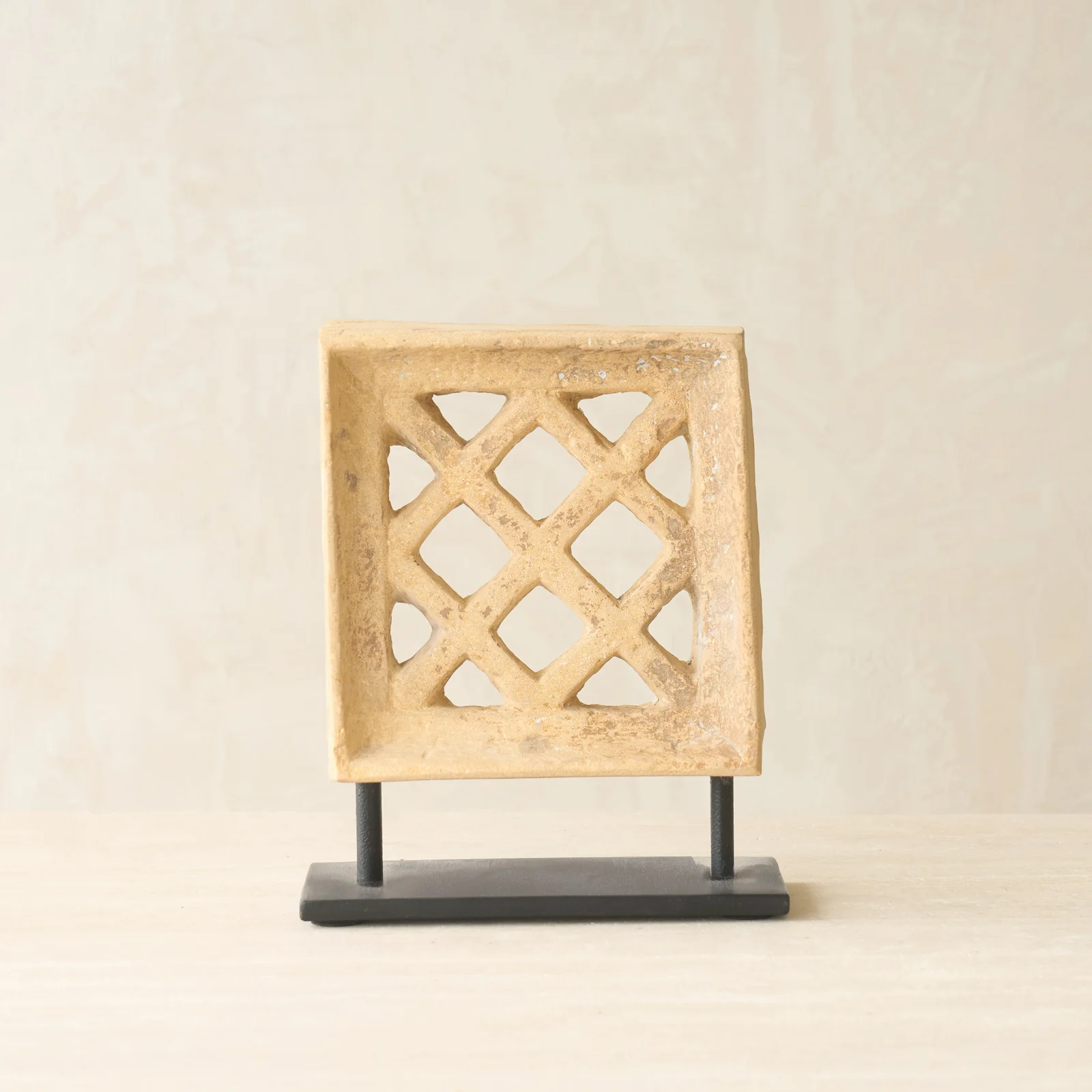 Reclaimed Sandstone Jali Deco - Image 11