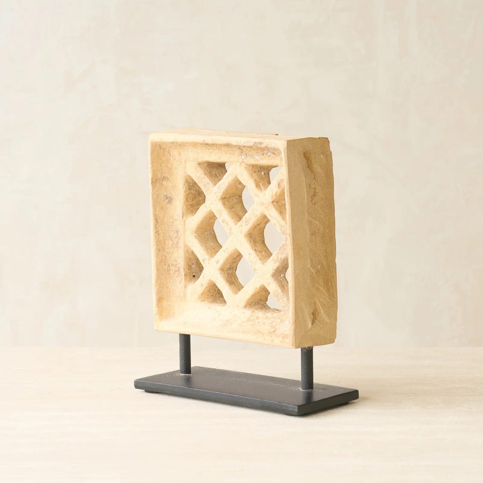 Reclaimed Sandstone Jali Deco - Image 13