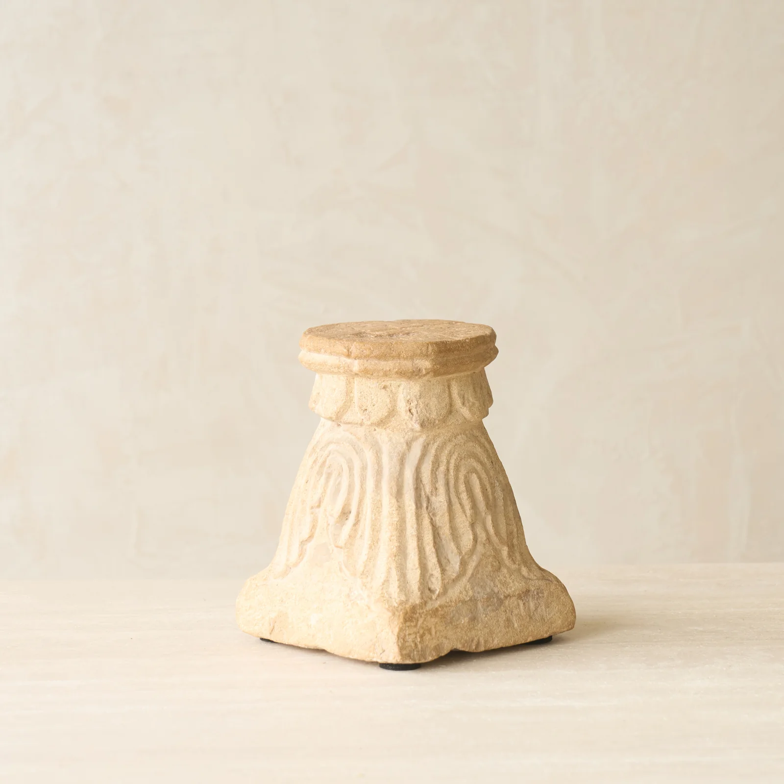 Reclaimed Sandstone Candle Pedestal - Image 5