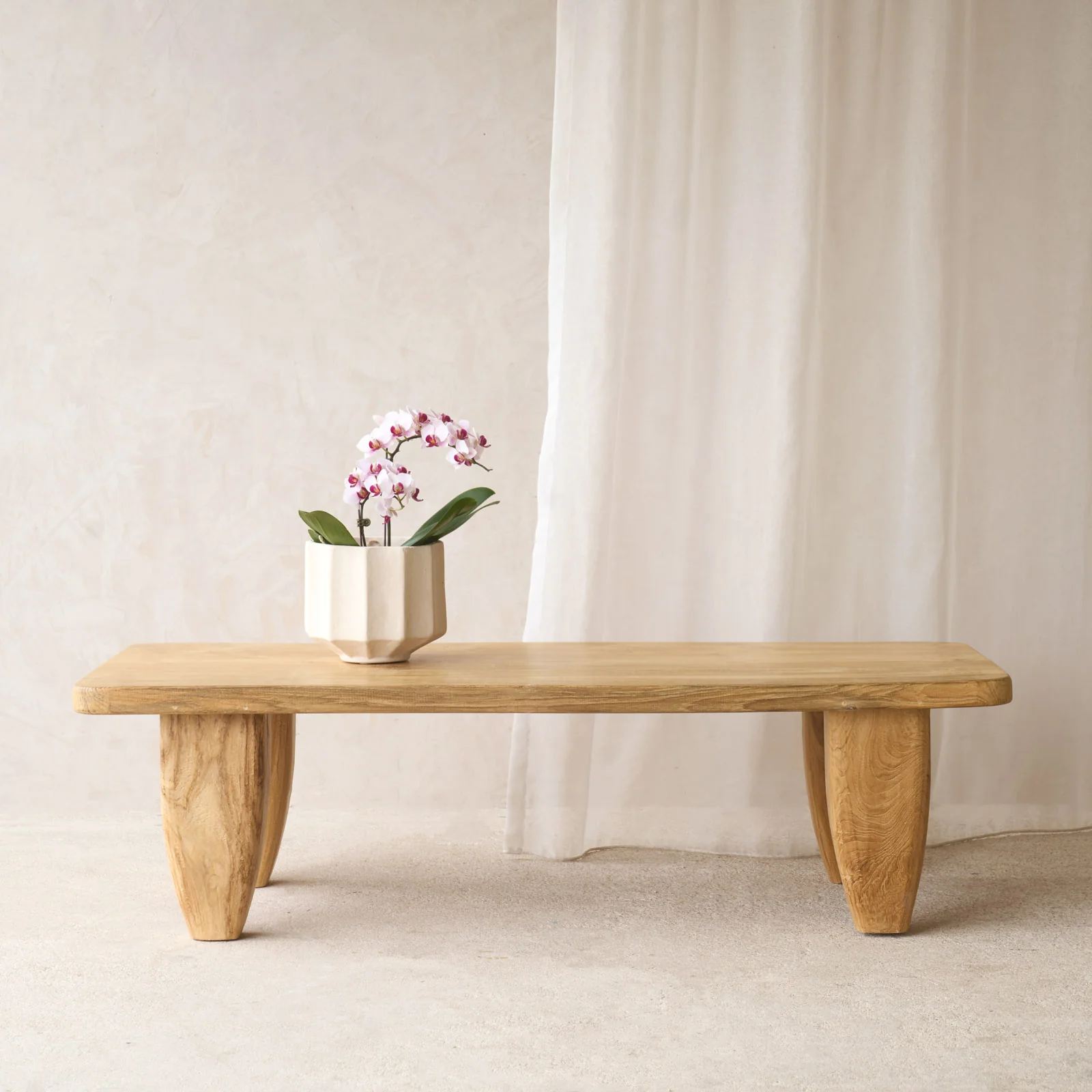 Roca Rustic Coffee Table | Old Teak - Natural (136cm)