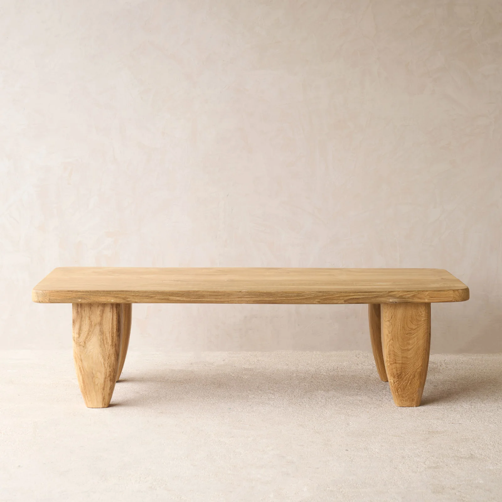 Roca Rustic Coffee Table | Old Teak - Natural (136cm) - Image 3