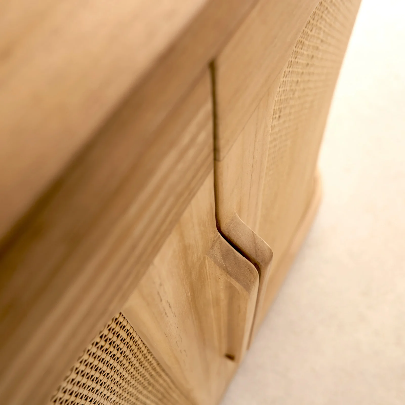 Rocco Rattan Sideboard | Teak (180cm) - Image 2