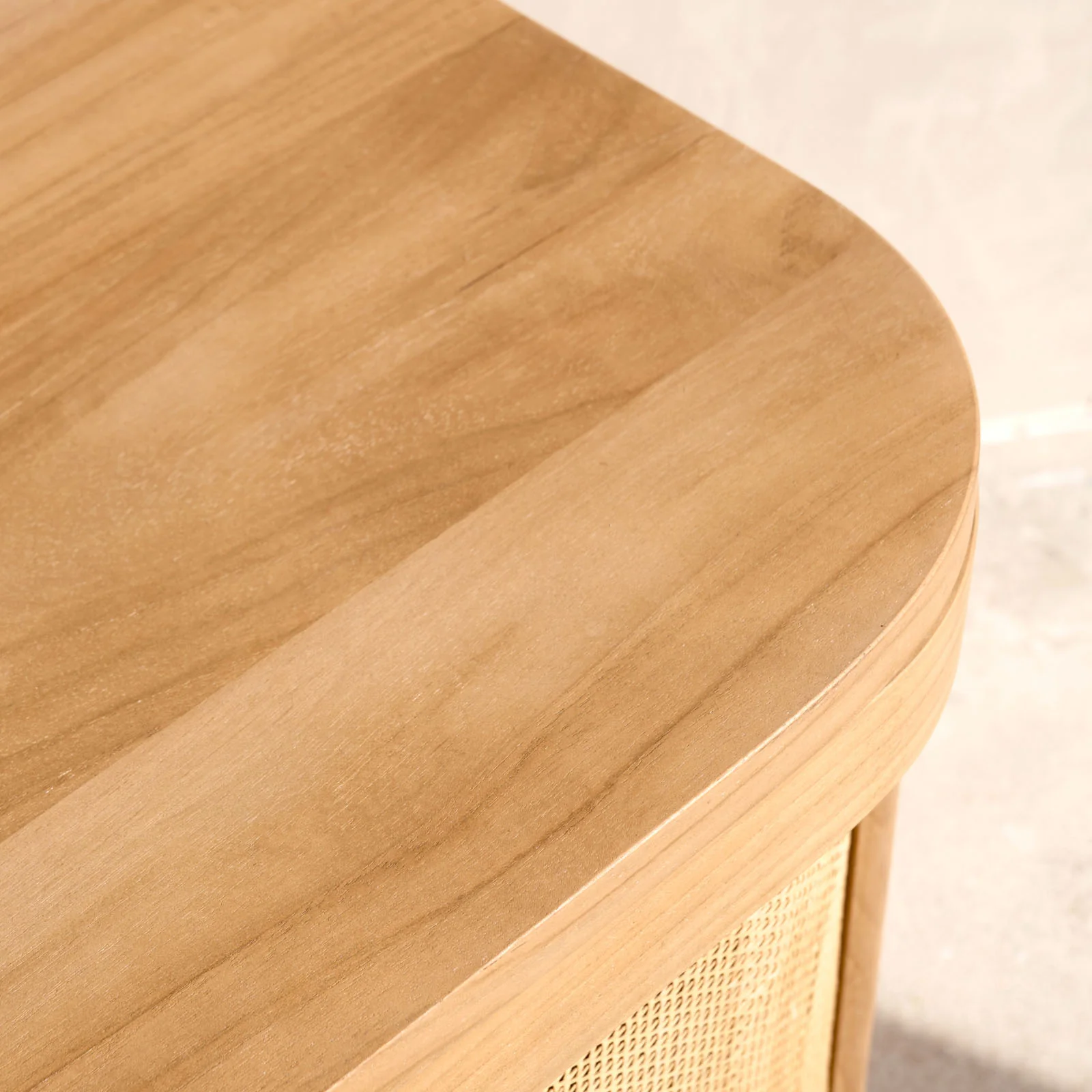 Rocco Rattan Sideboard | Teak (180cm) - Image 6