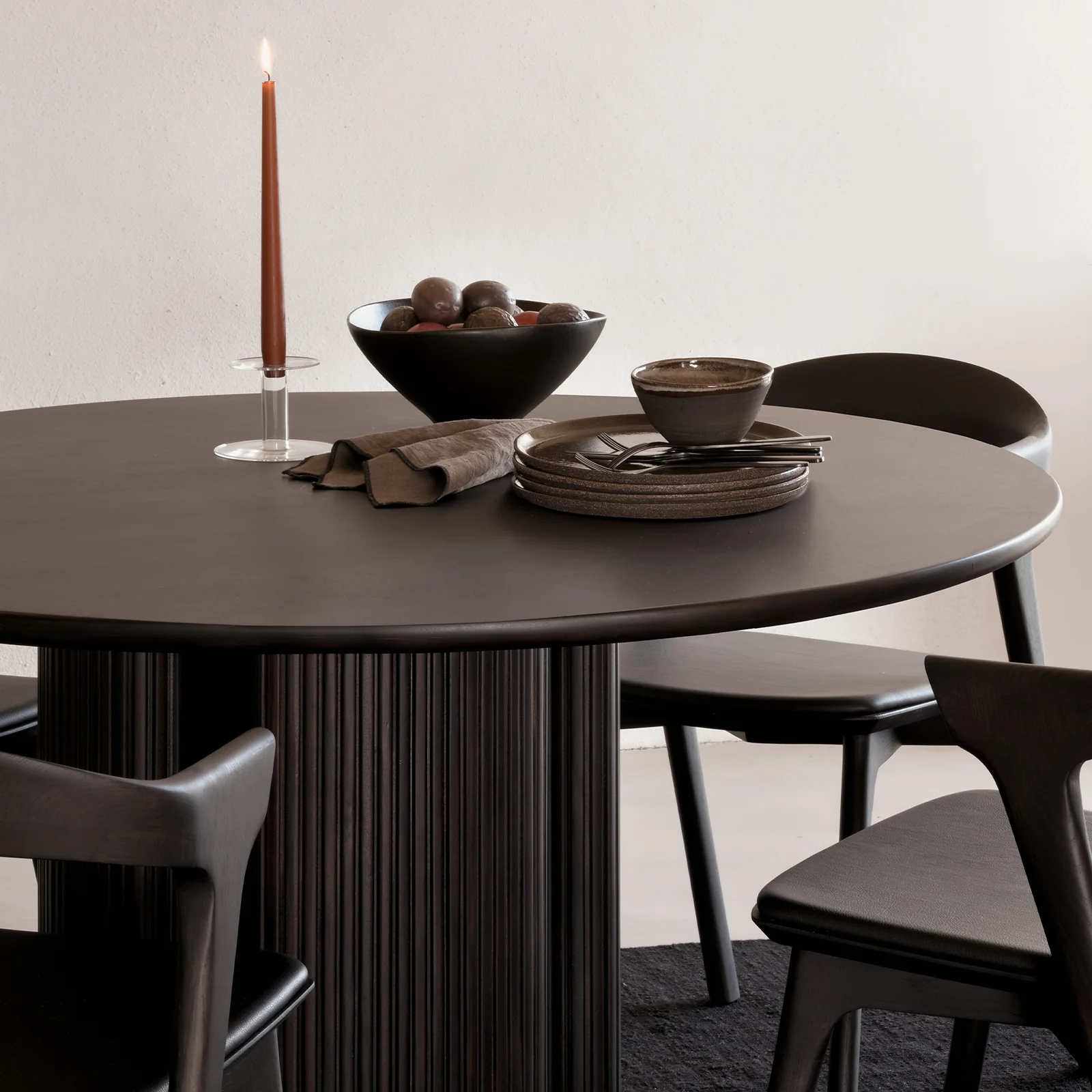 Roller Max Dining Table | Mahogany - Dark Brown (150cm) - Image 3