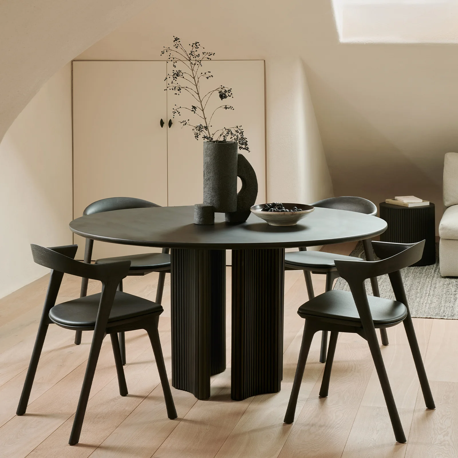 Roller Max Dining Table | Mahogany - Dark Brown (150cm) - Image 5