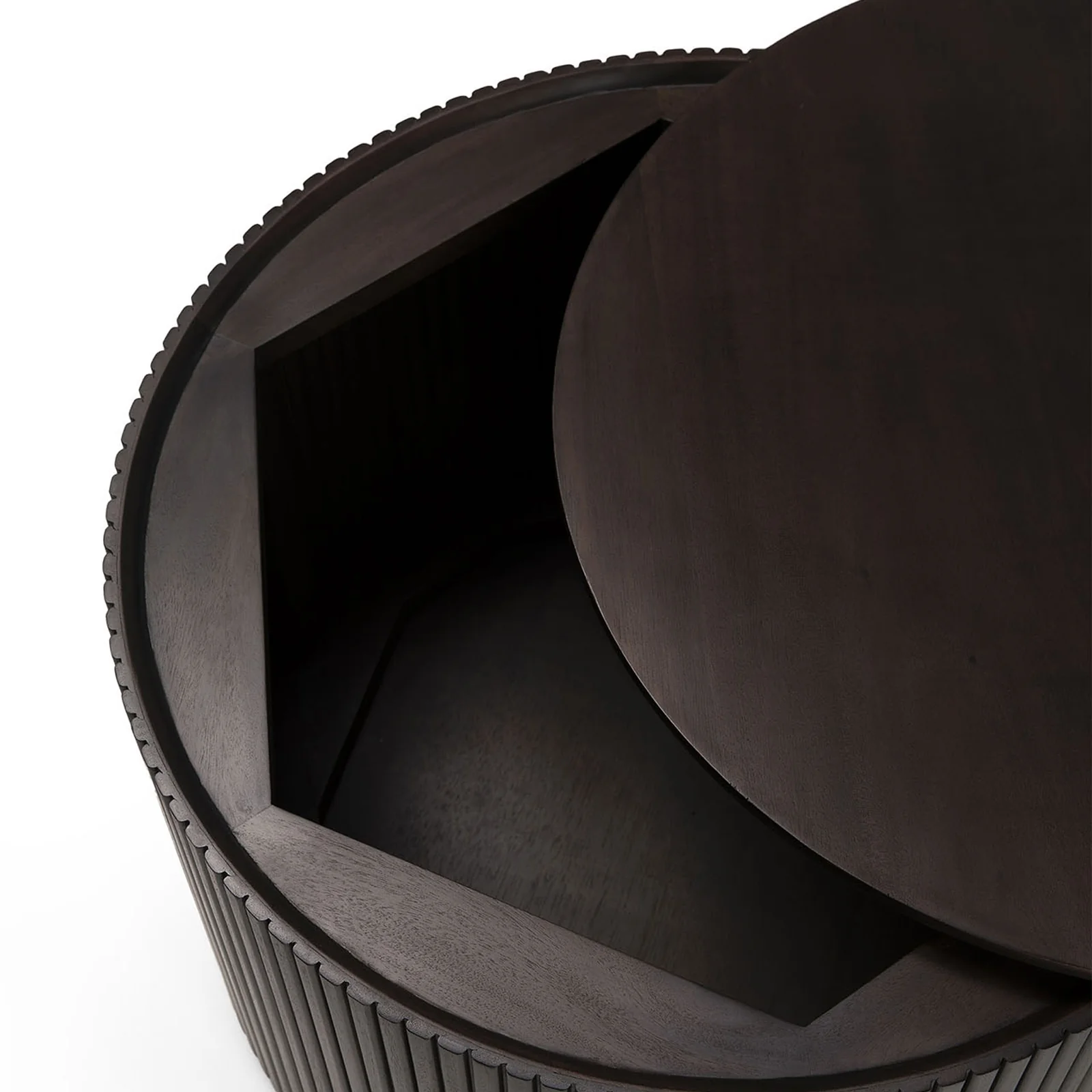 Roller Max Side Table | Mahogany - Dark Brown (40cm) - Image 6