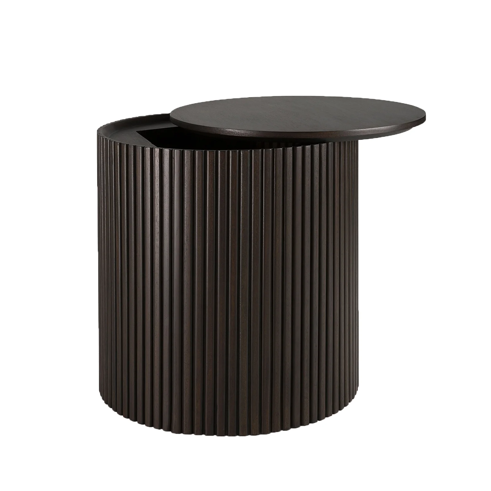 Roller Max Side Table | Mahogany - Dark Brown (40cm) - Image 7