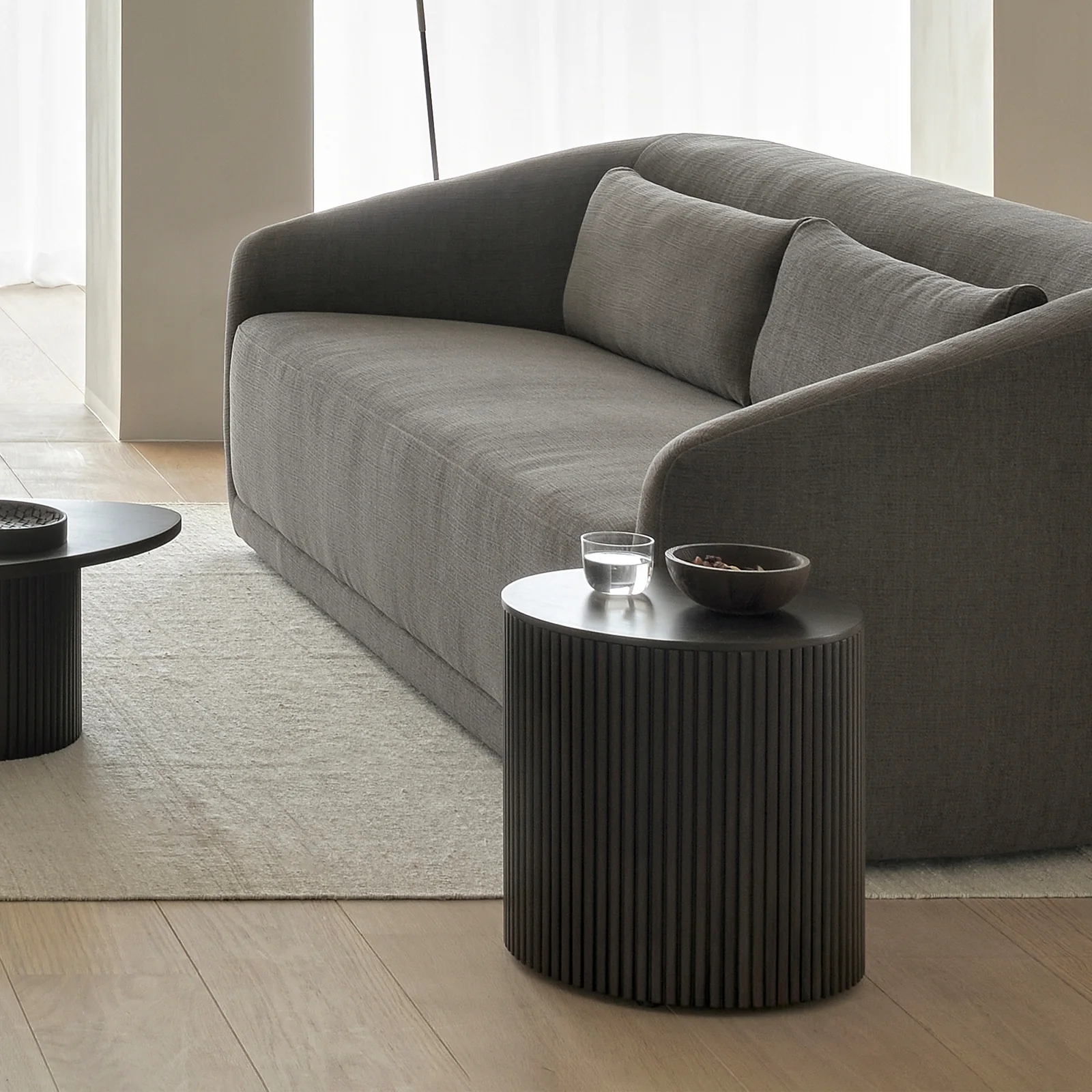 Roller Max Side Table | Mahogany - Dark Brown (40cm) - Image 9