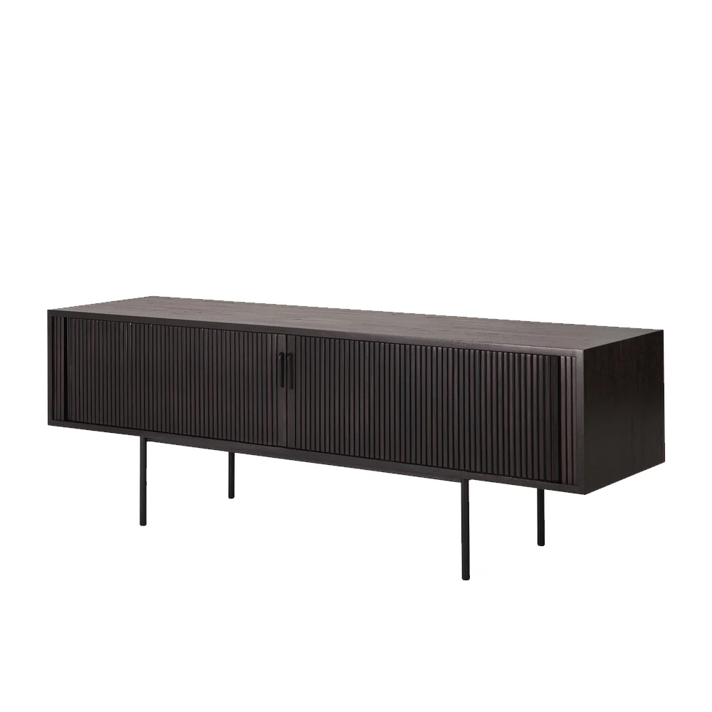 Roller Max TV Console | Teak (162cm) - Image 4