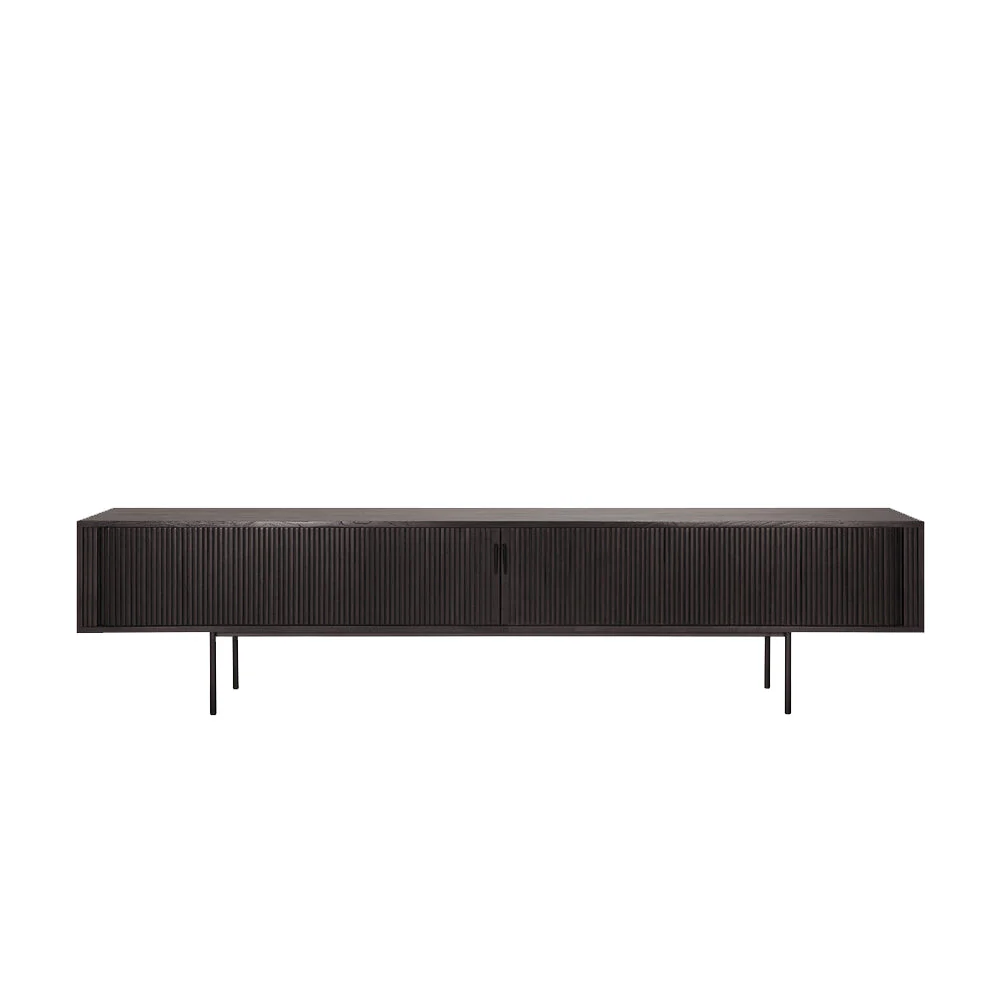 Roller Max TV Console | Teak (242cm) - Image 3