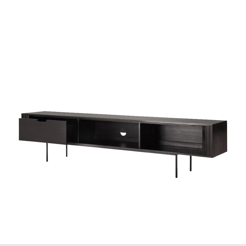Roller Max TV Console | Teak (242cm) - Image 5