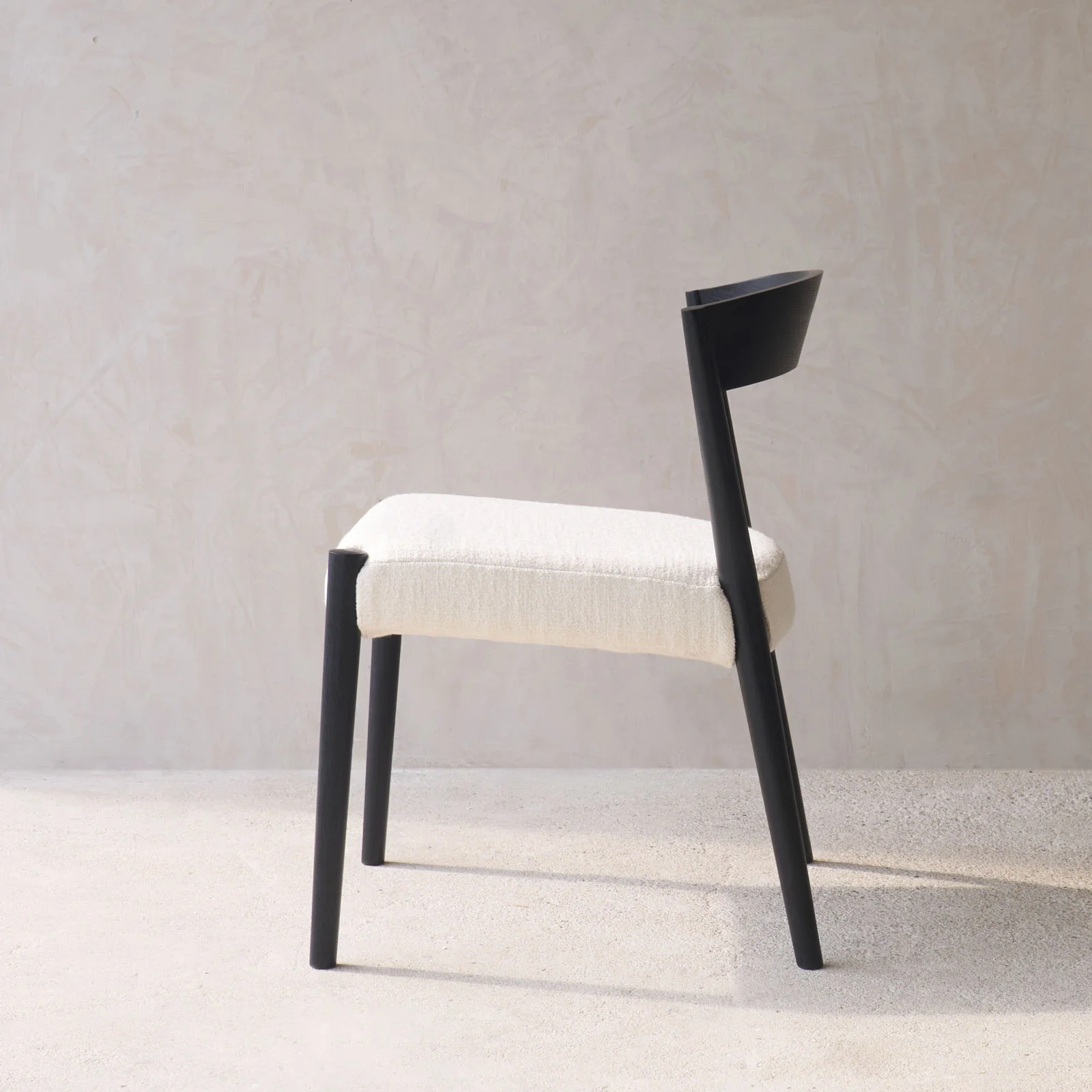 Ronda Dining Chair | Black Frame - Bespoke Fabric - Image 4