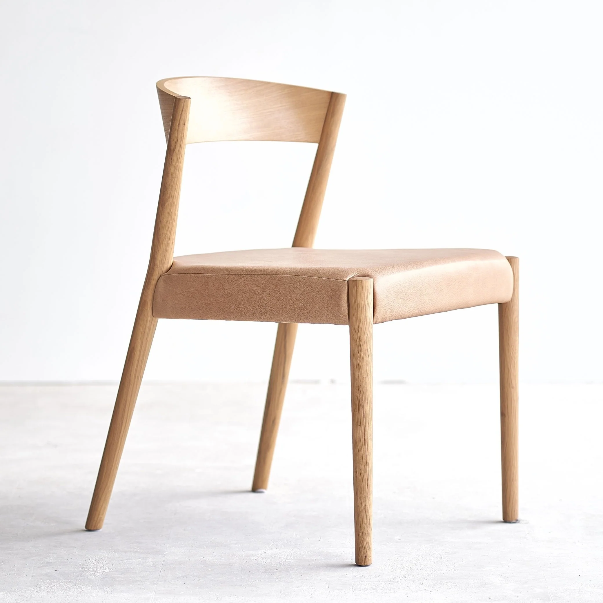 Ronda Dining Chair | Oak Frame - Bespoke Leather - Image 3