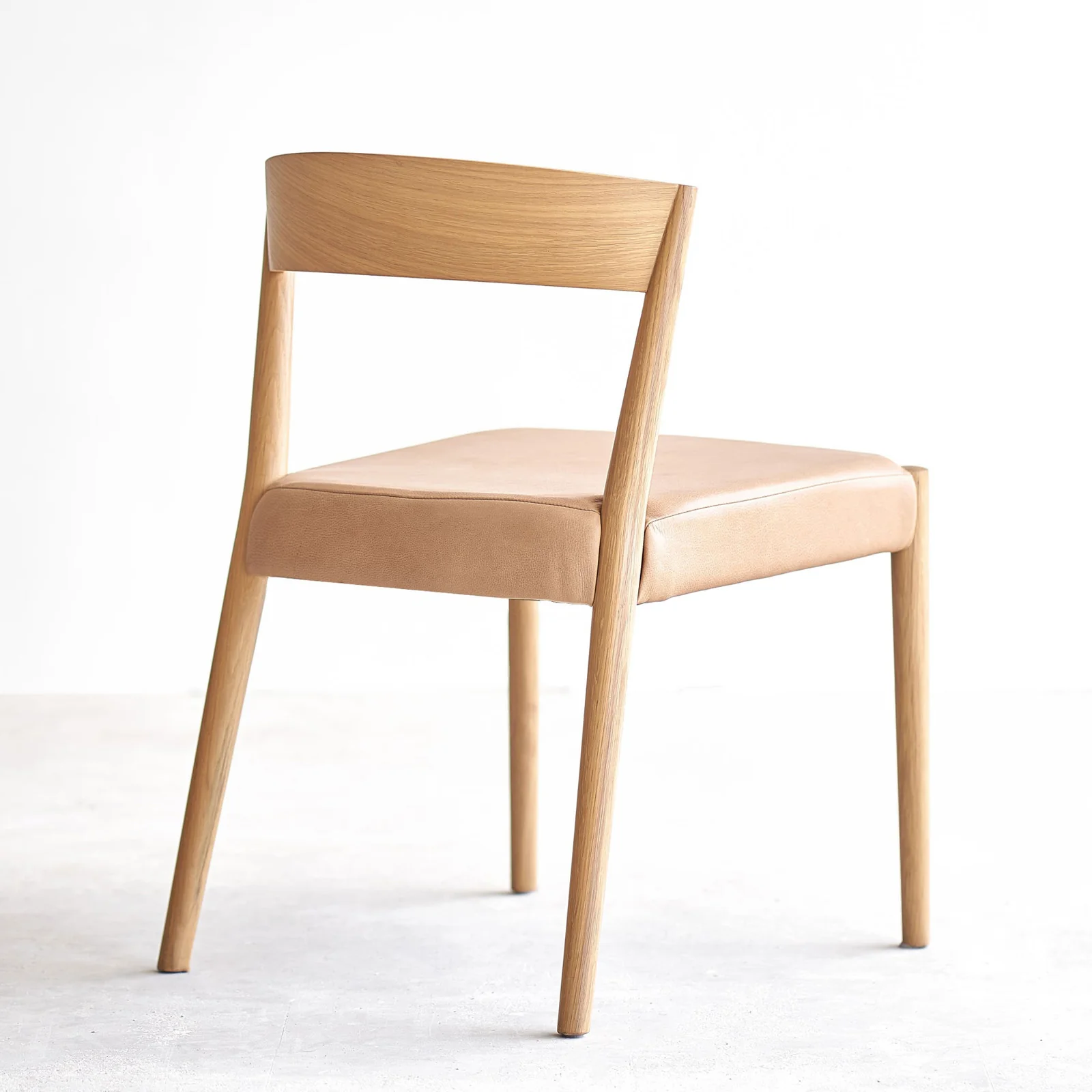Ronda Dining Chair | Oak Frame - Bespoke Leather - Image 4