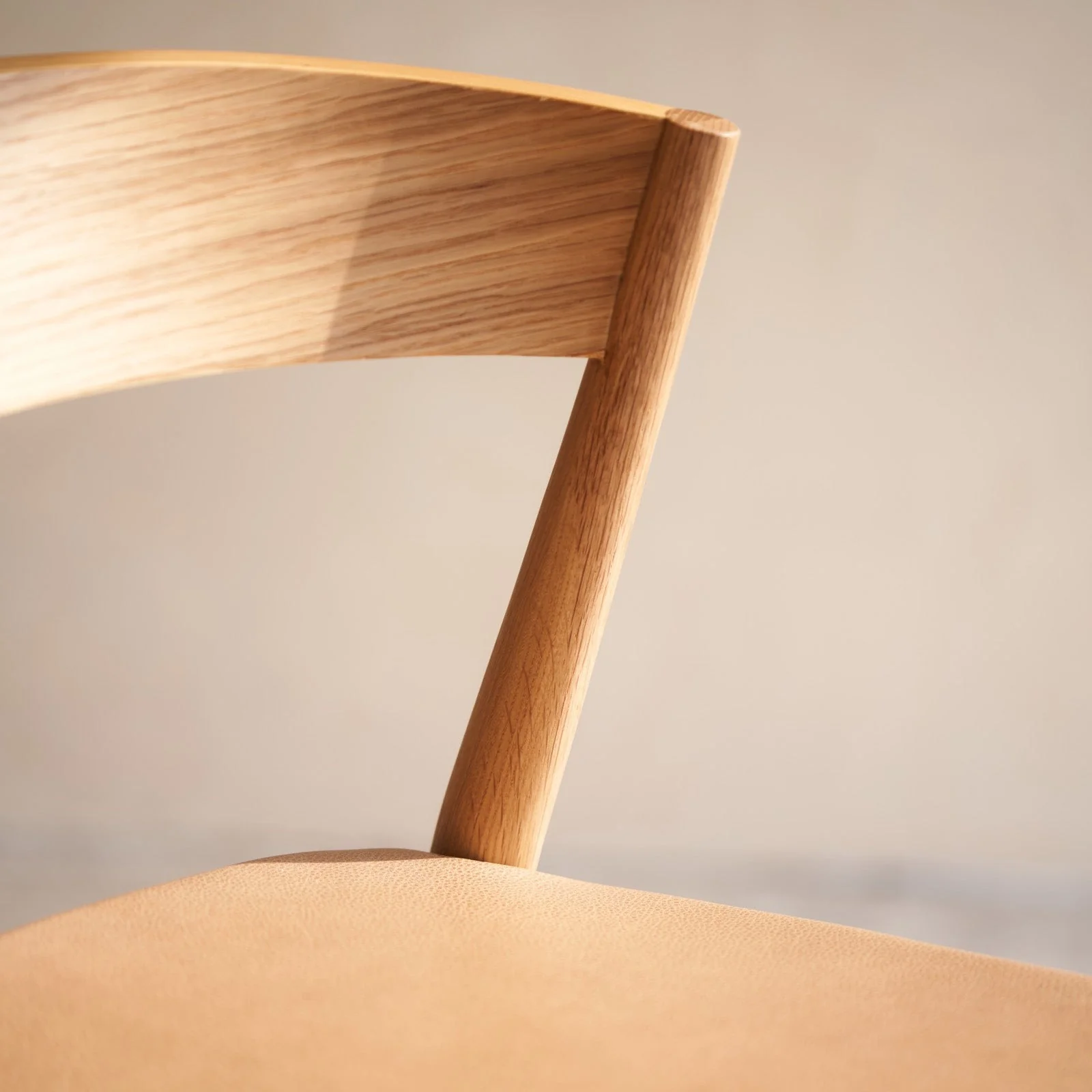 Ronda Dining Chair | Oak Frame - Bespoke Leather - Image 5