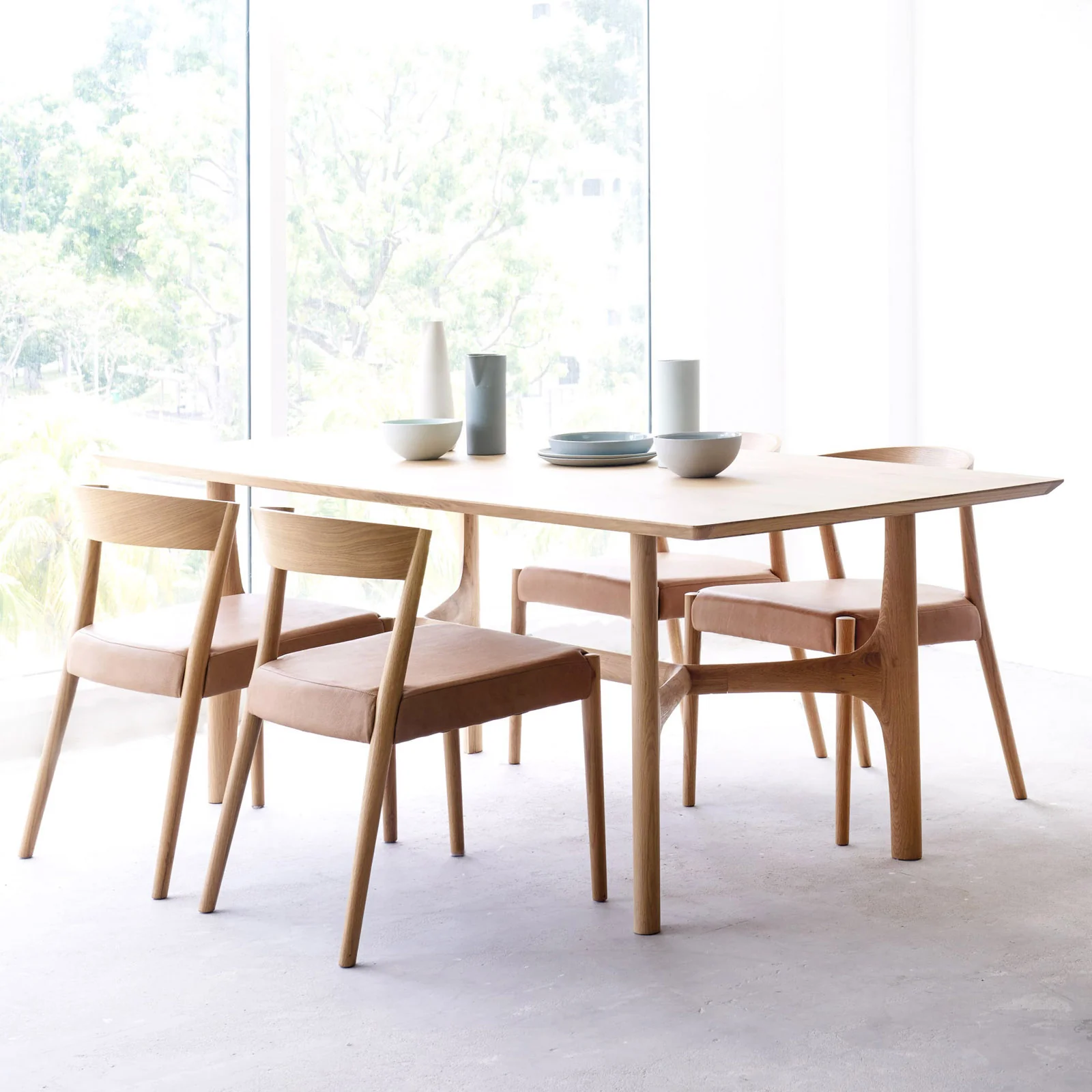 Ronda Dining Chair | Oak Frame - Bespoke Leather - Image 7