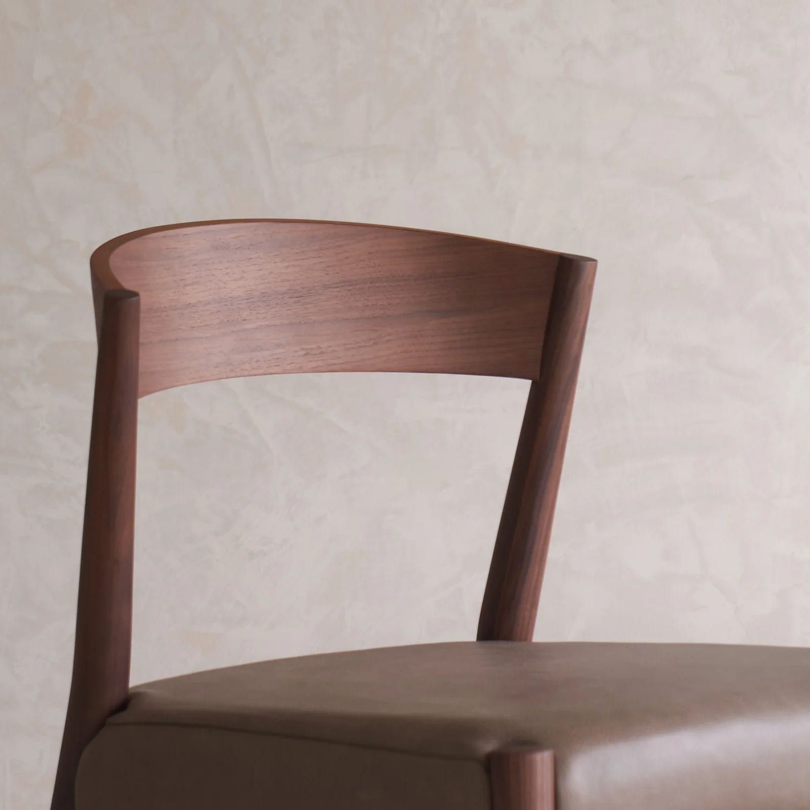 Ronda Dining Chair | Walnut Frame - Bespoke Leather - Image 2