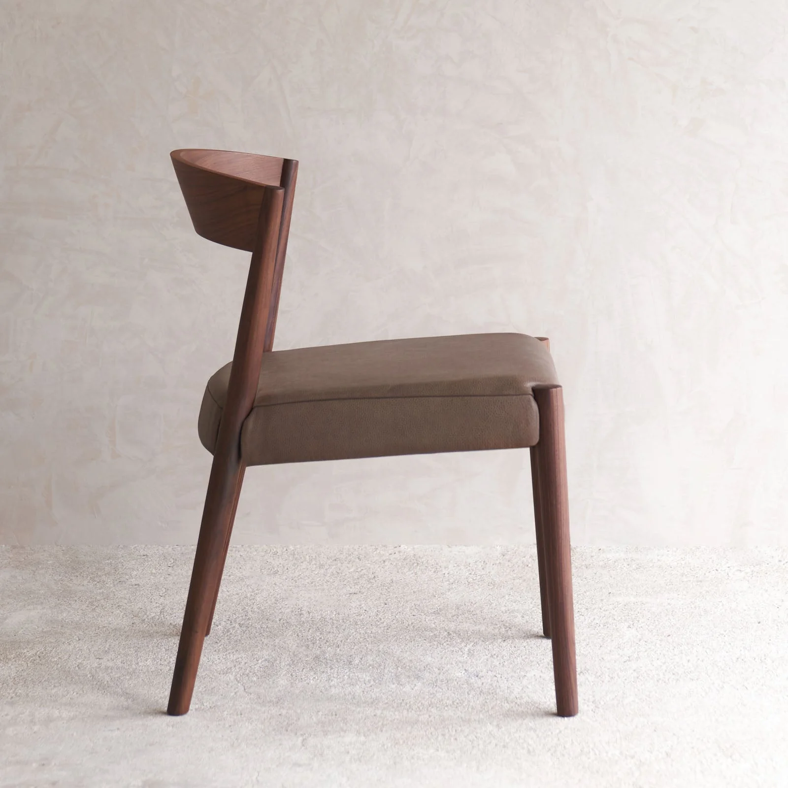 Ronda Dining Chair | Walnut Frame - Bespoke Leather - Image 5