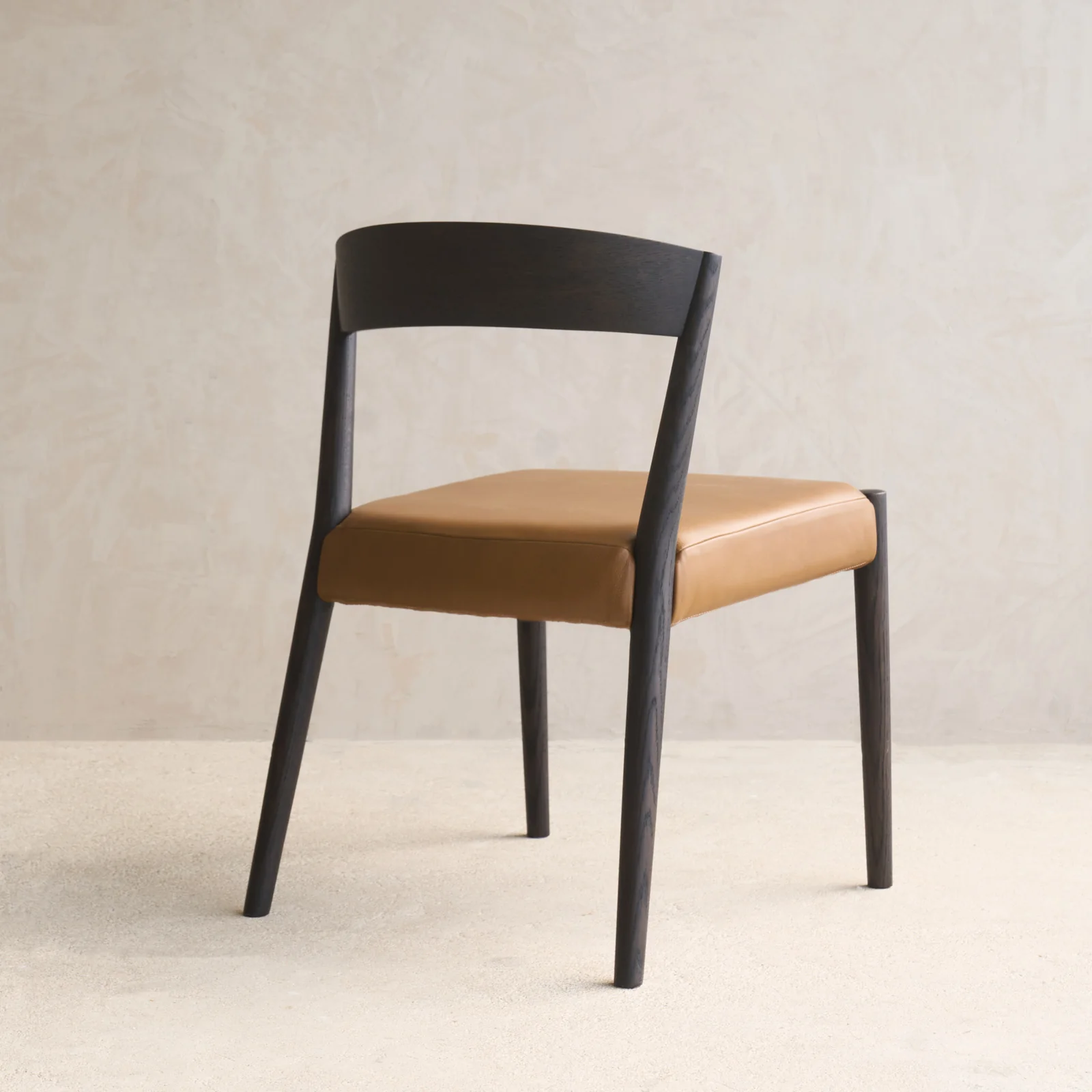 Ronda Leather Dining Chair | Bison Oak Frame - Nut - Image 6