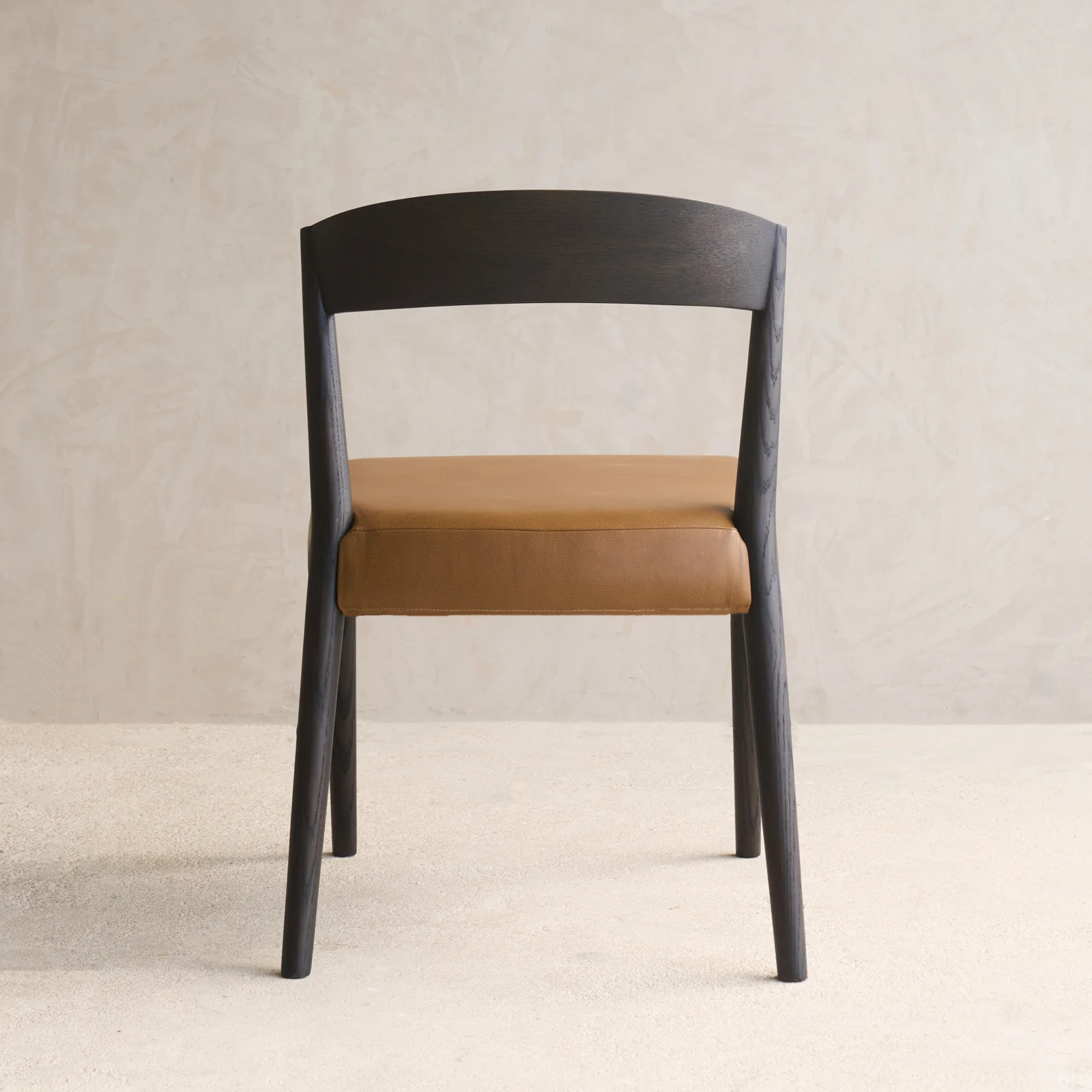Ronda Leather Dining Chair | Bison Oak Frame - Nut - Image 7