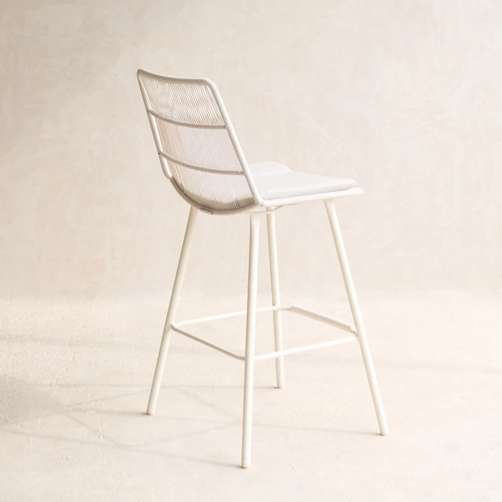 Rose Outdoor Counter Stool | Chalk - Image 12