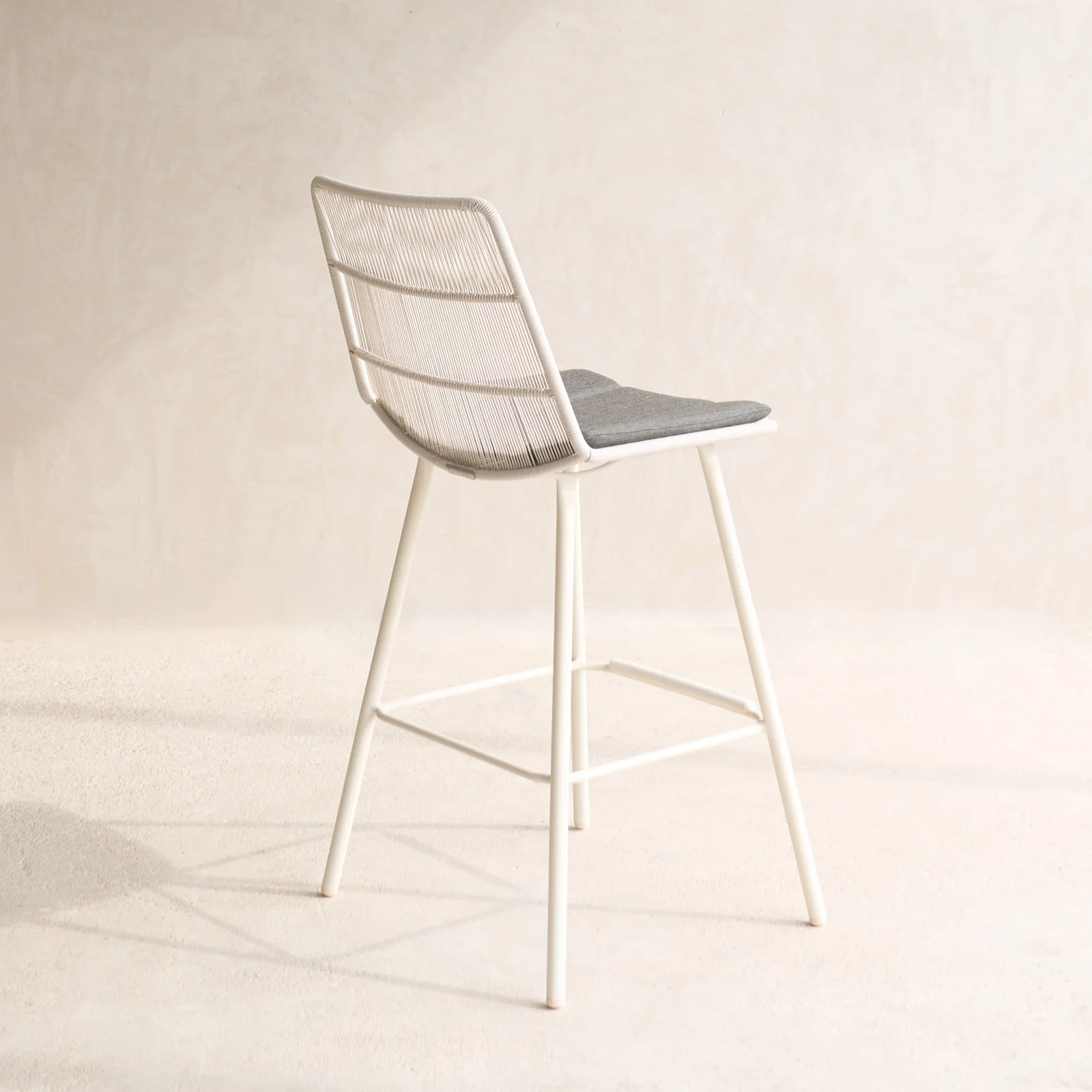 Rose Outdoor Counter Stool | Chalk - Image 7
