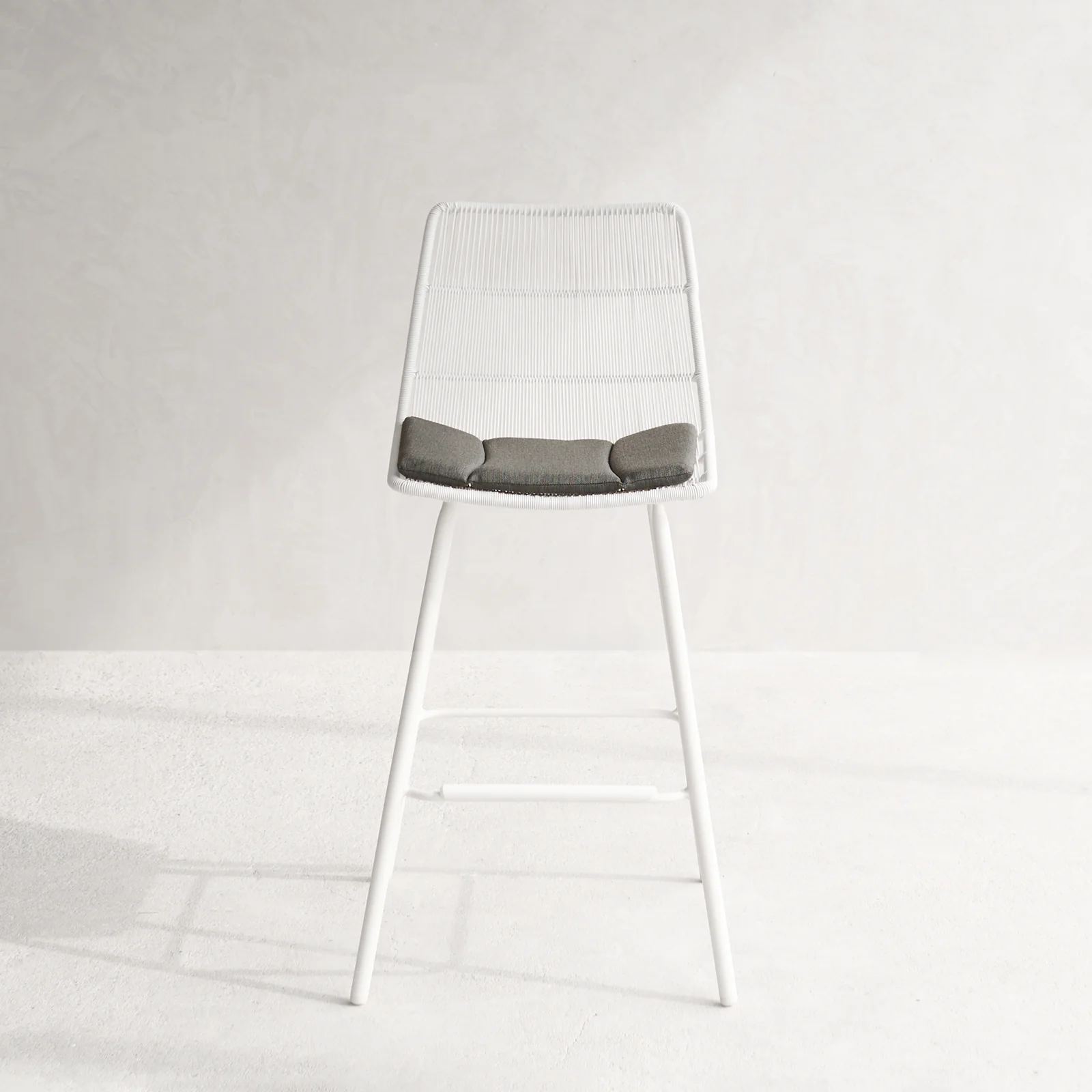 Rose Outdoor Counter Stool Seat Cushion | Dark Grey