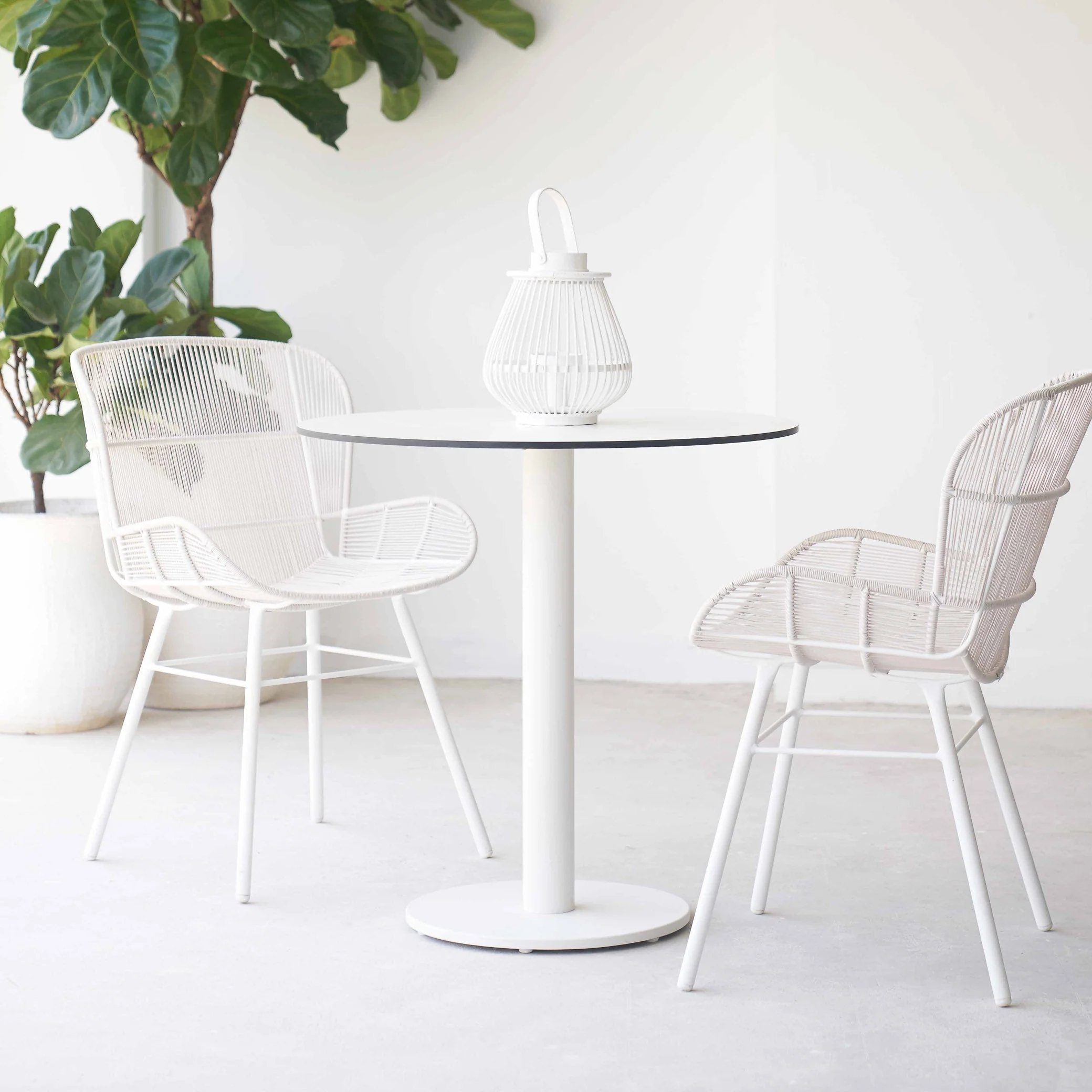 Rose Outdoor Dining Chair | Chalk - Image 10