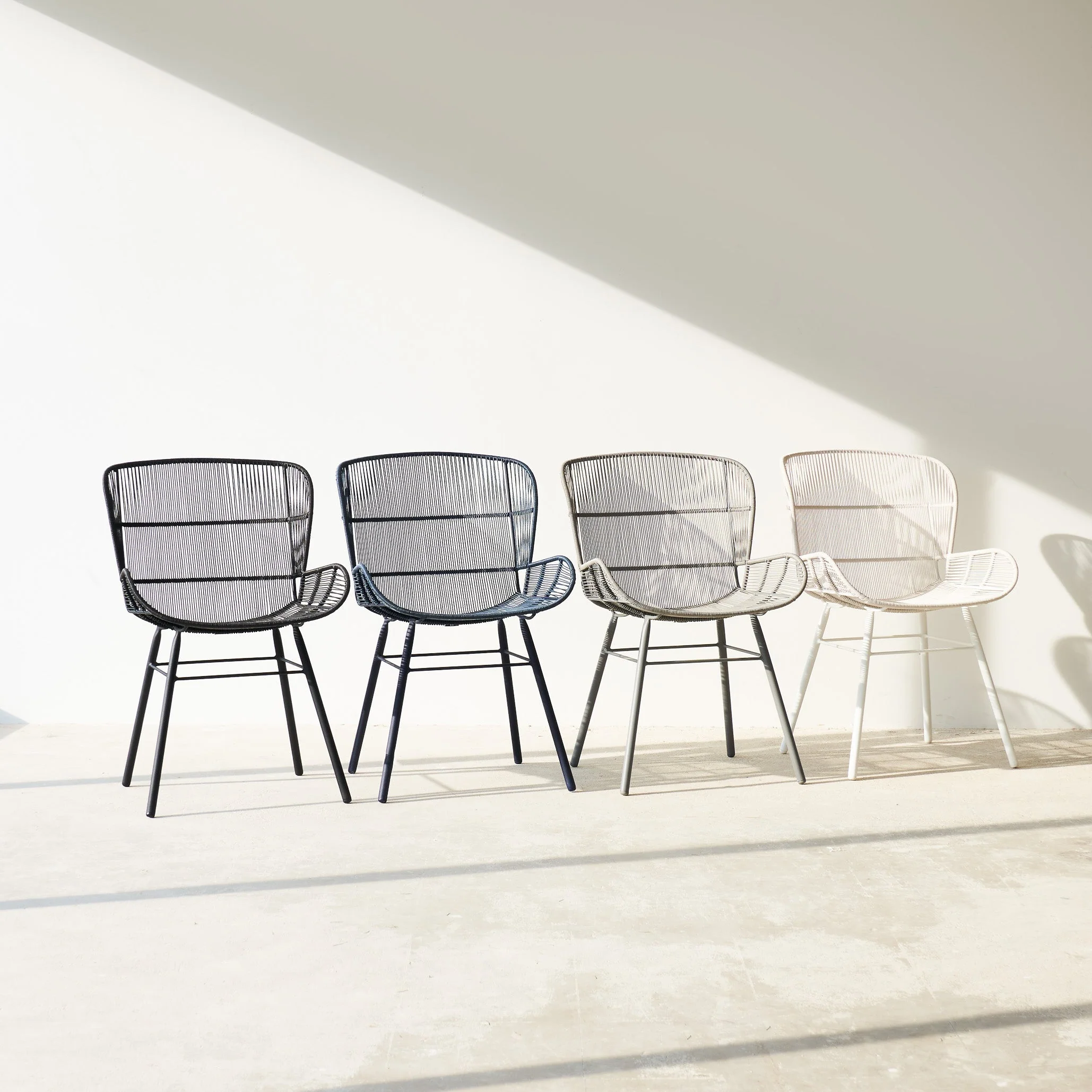 Rose Outdoor Dining Chair | Chalk - Image 11