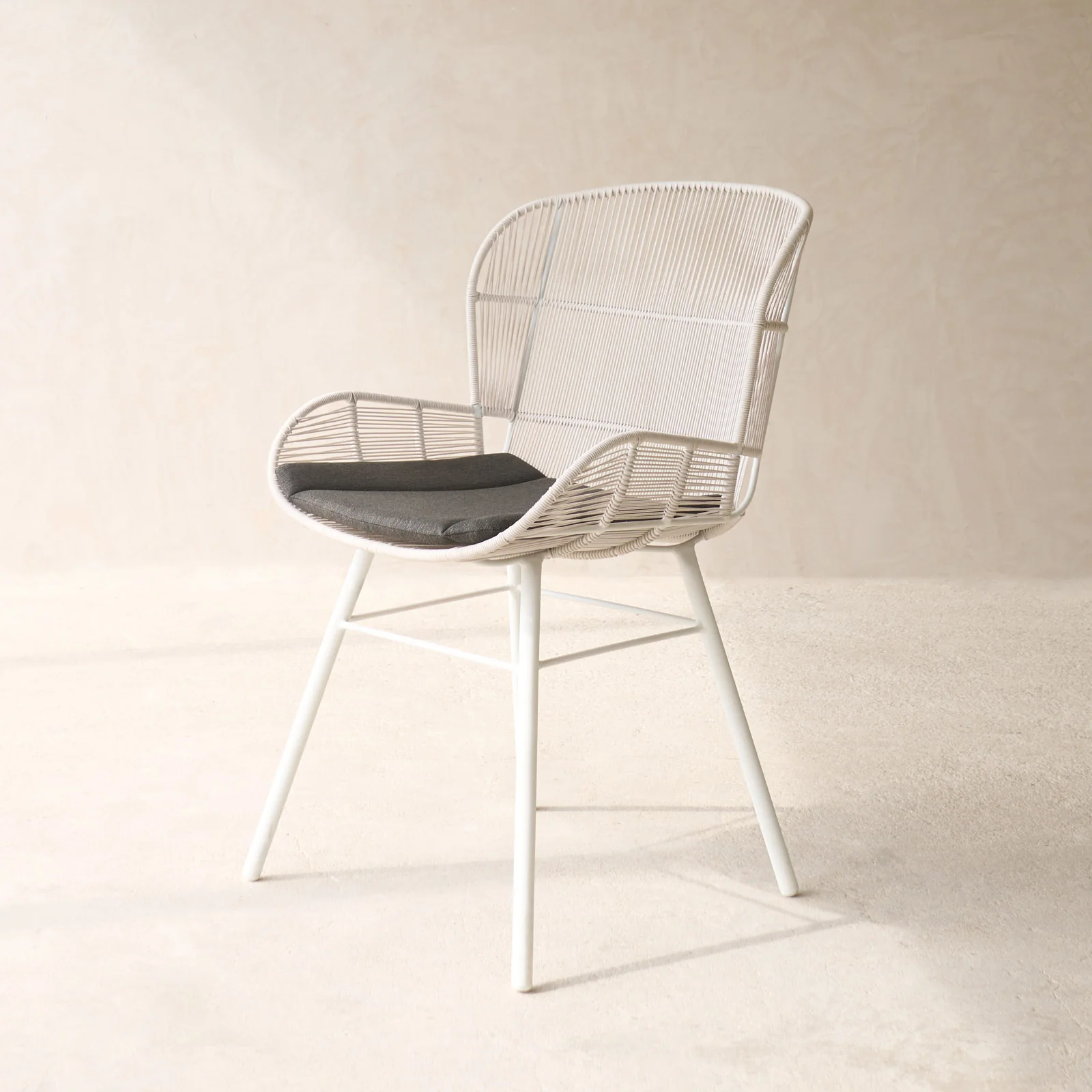Rose Outdoor Dining Chair | Chalk - Image 13