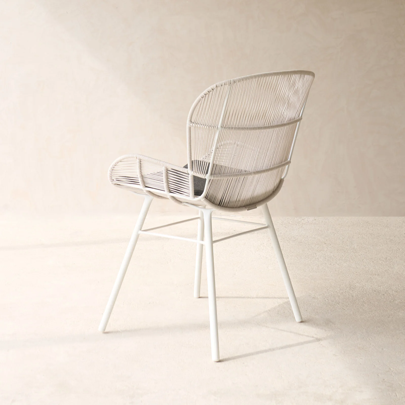 Rose Outdoor Dining Chair | Chalk - Image 14