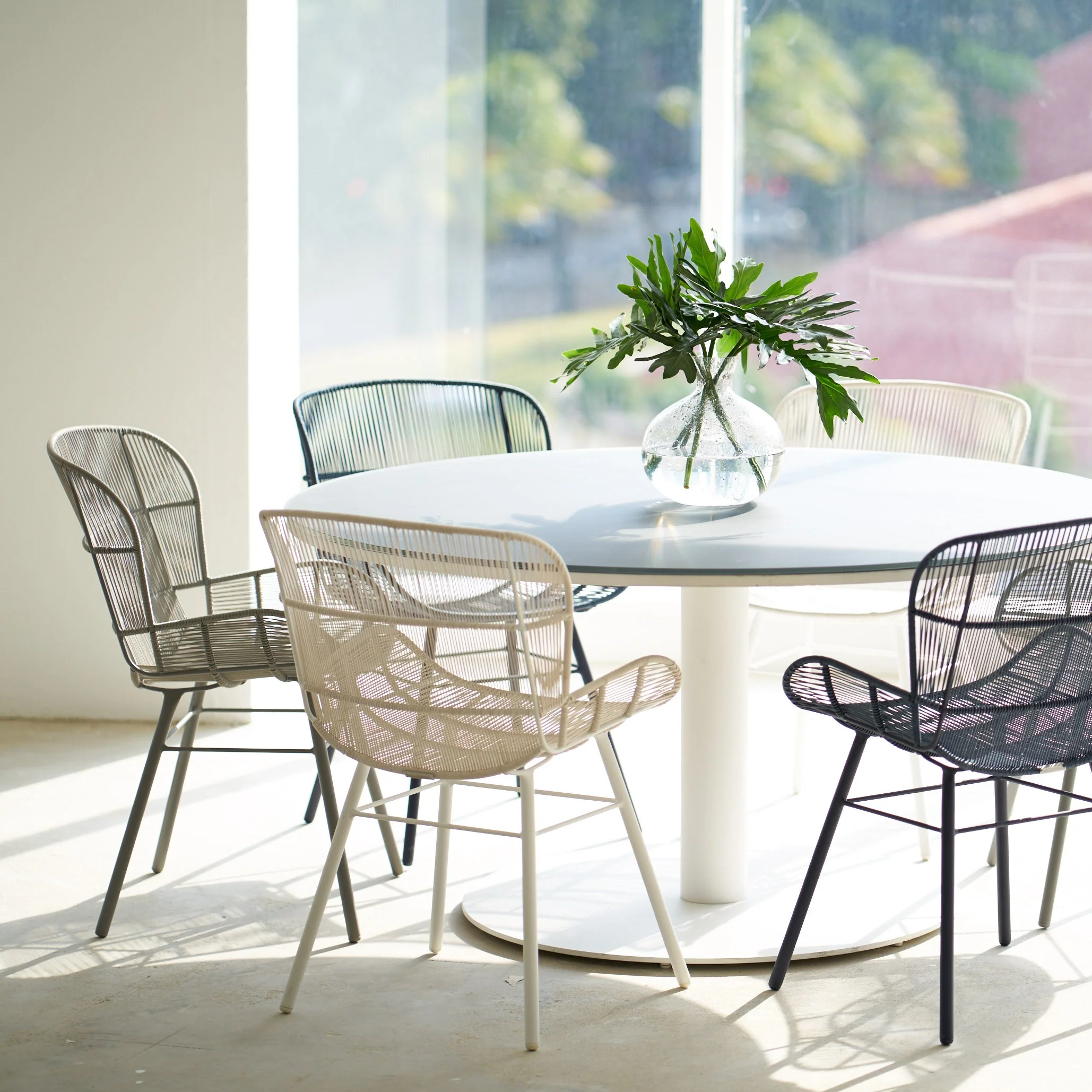 Rose Outdoor Dining Chair | Chalk - Image 18
