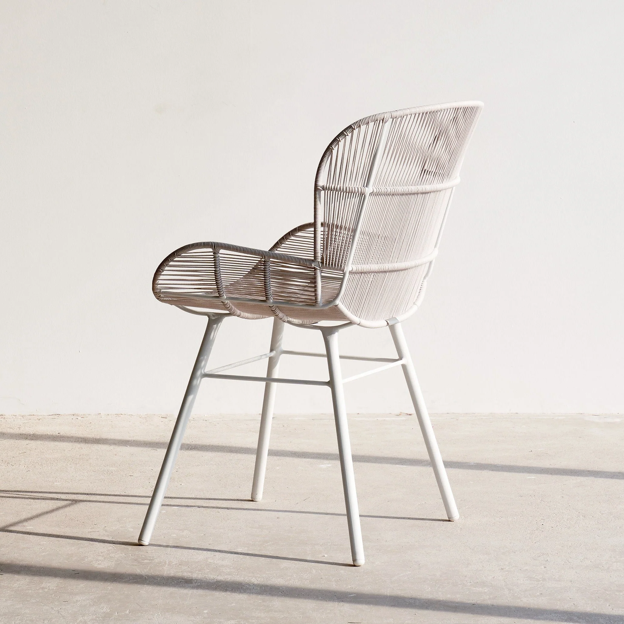 Rose Outdoor Dining Chair | Chalk - Image 3