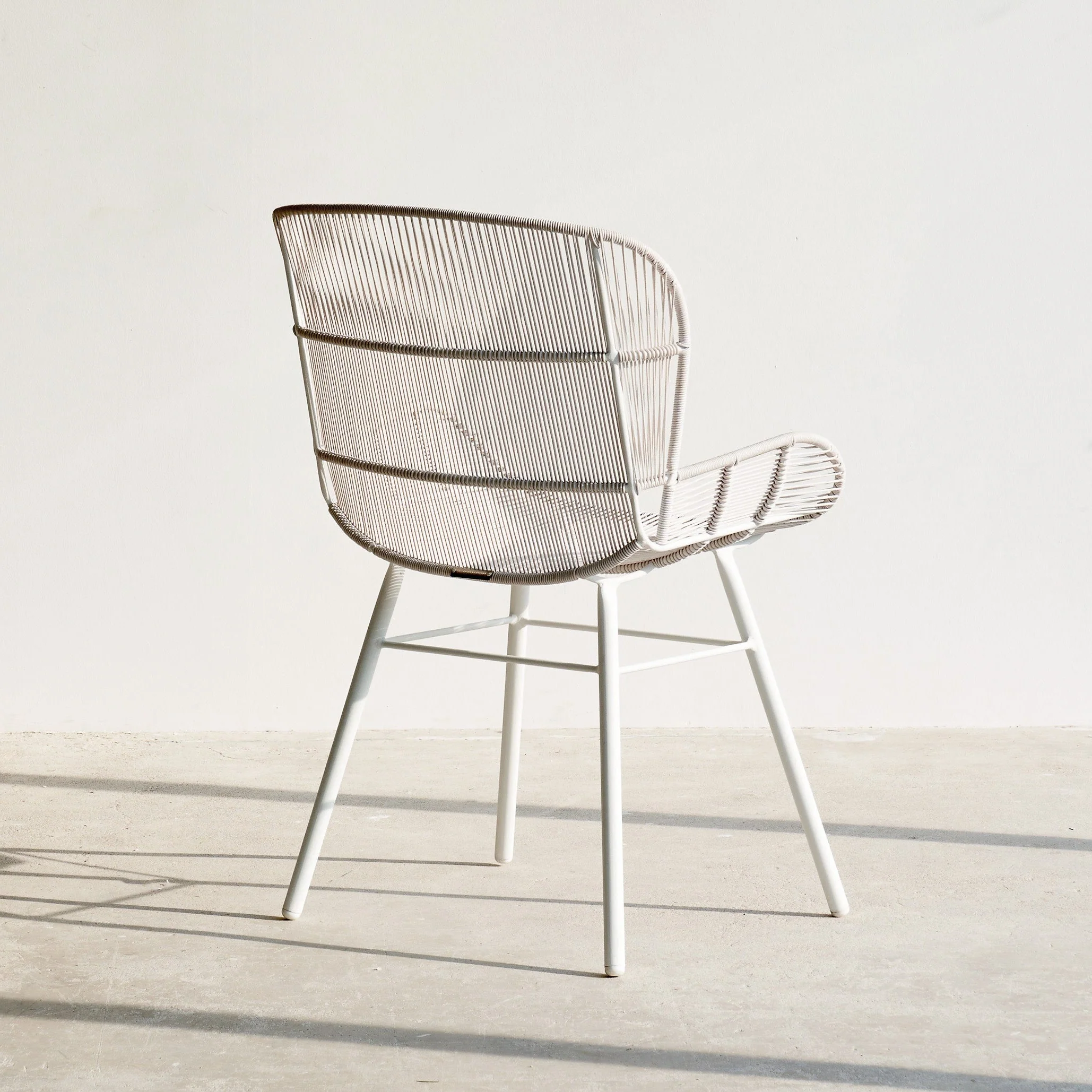 Rose Outdoor Dining Chair | Chalk - Image 4