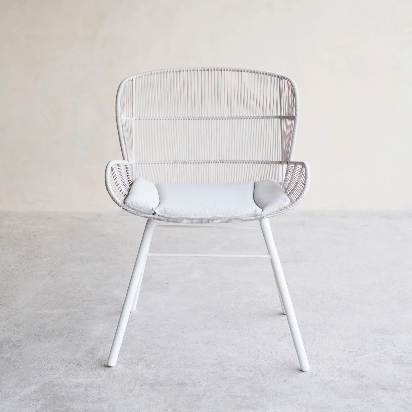 Rose Outdoor Dining Chair | Chalk - Image 6