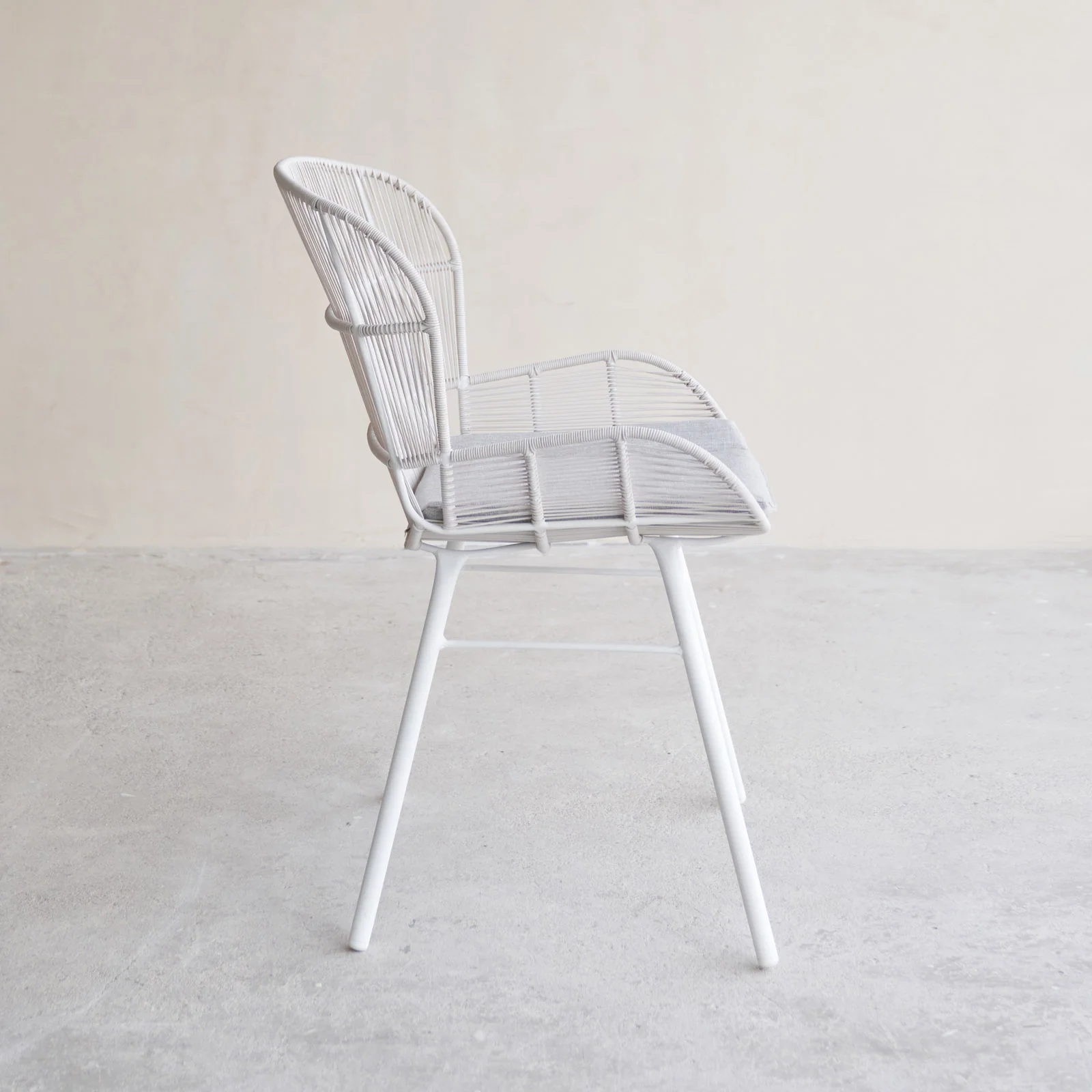 Rose Outdoor Dining Chair | Chalk - Image 9