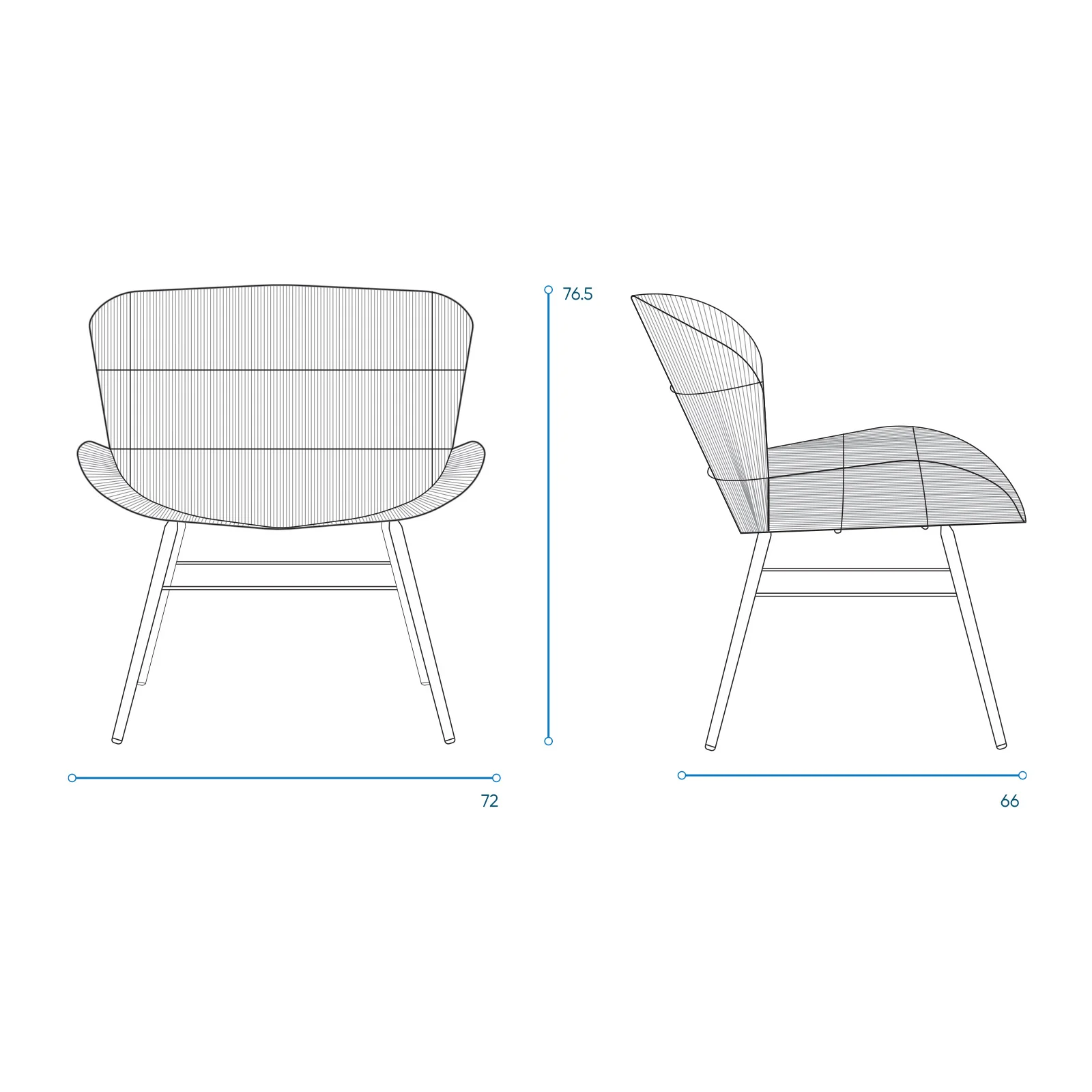 Rose Outdoor Lounge Chair | Chalk - Image 11