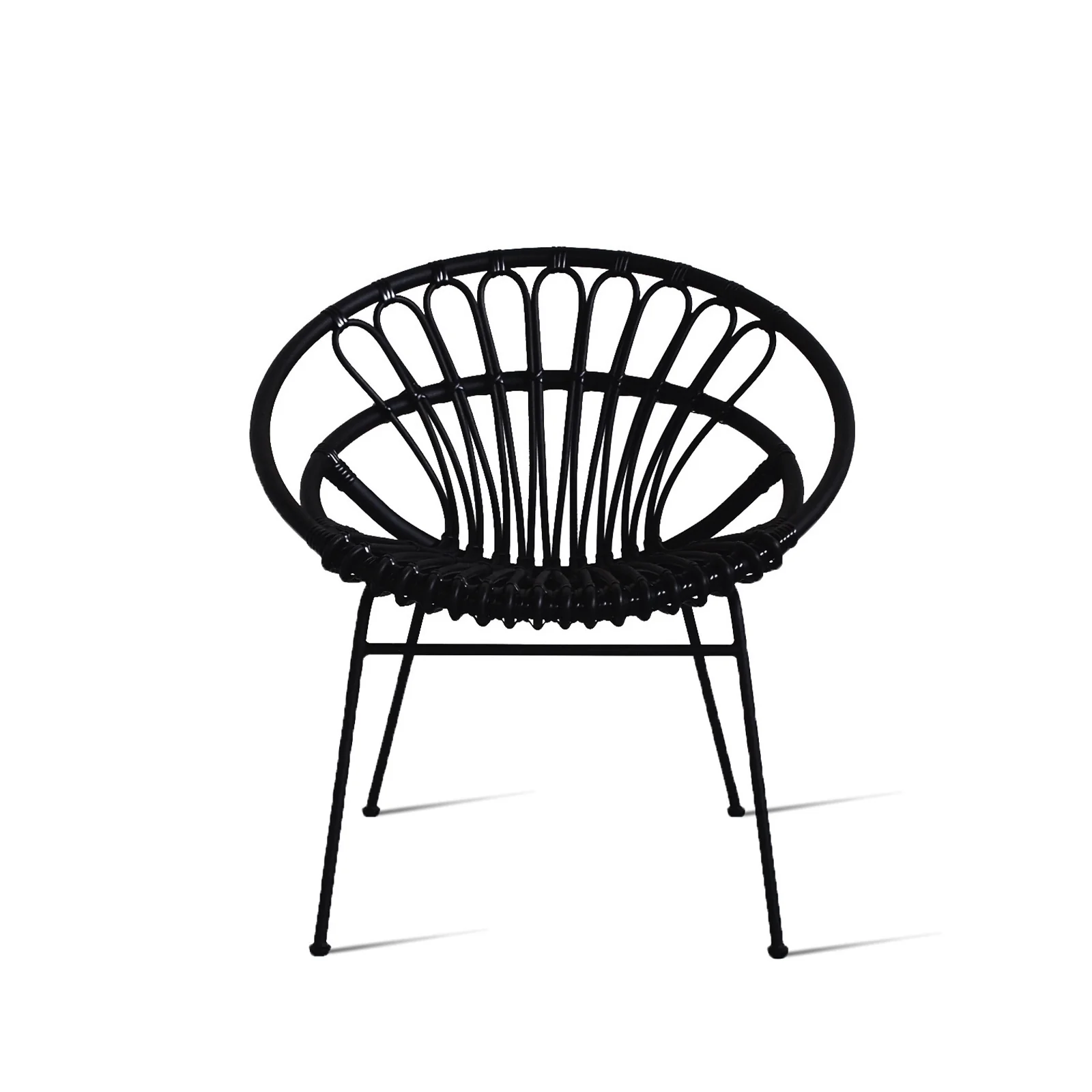 Roxanne Outdoor Lazy Chair | Black - Image 3