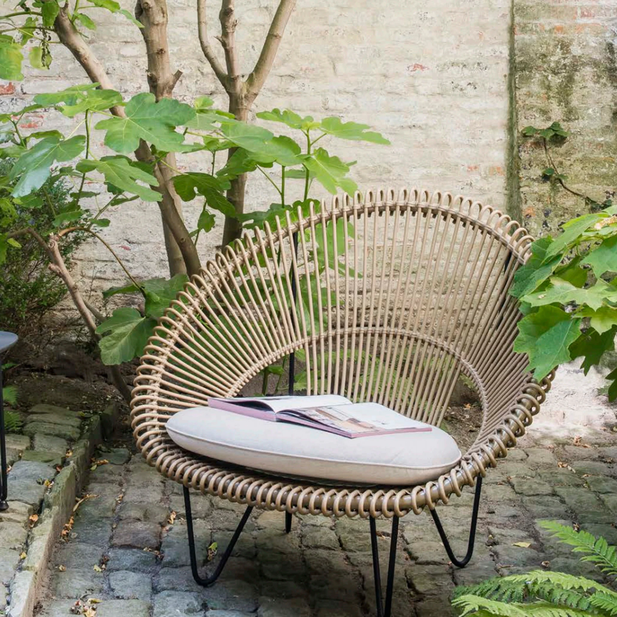 Roy Outdoor Cocoon Chair | Natural (105cm) - Image 6
