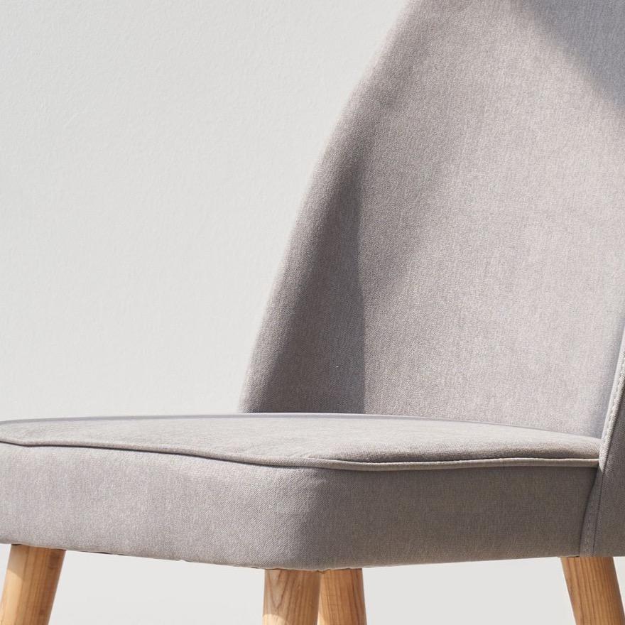 Andy Dining Chair | Oak - Shale - Image 2