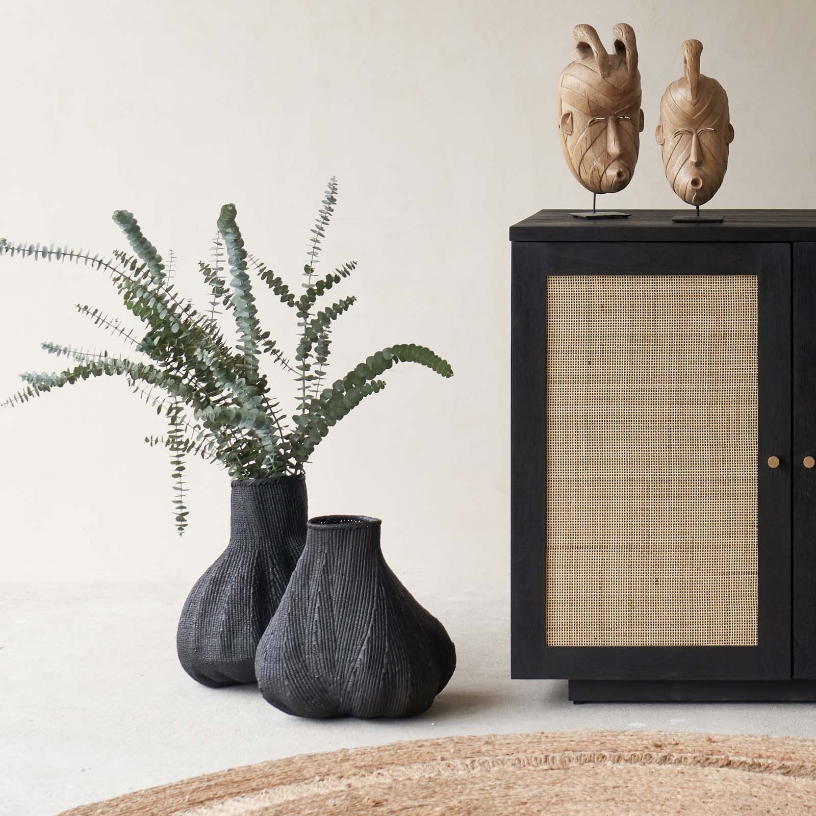 Basket | Gourd - Black (Medium)