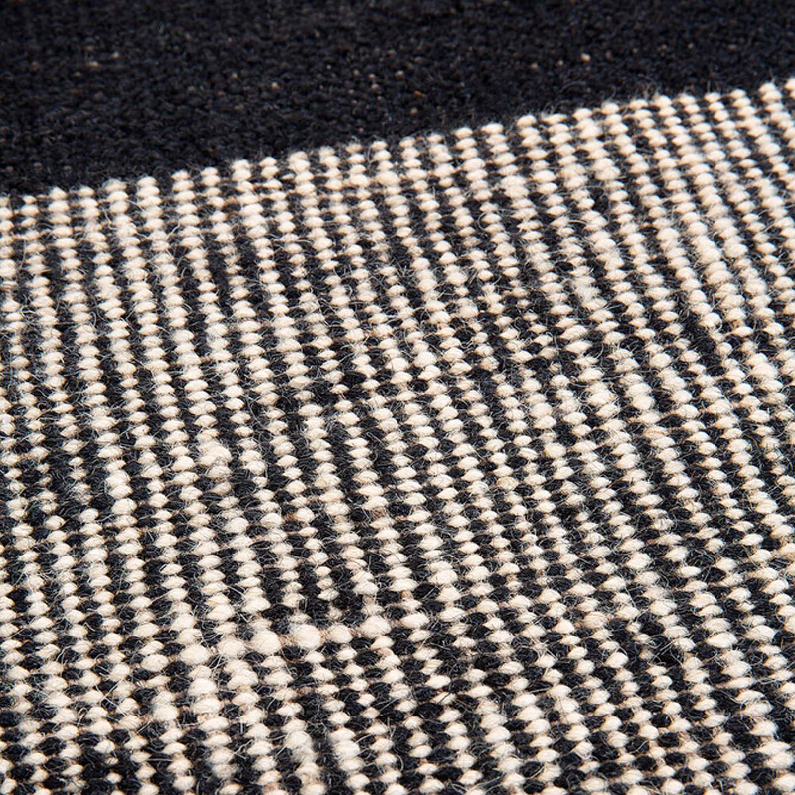 Dots Kilim Rug | Black - Image 4