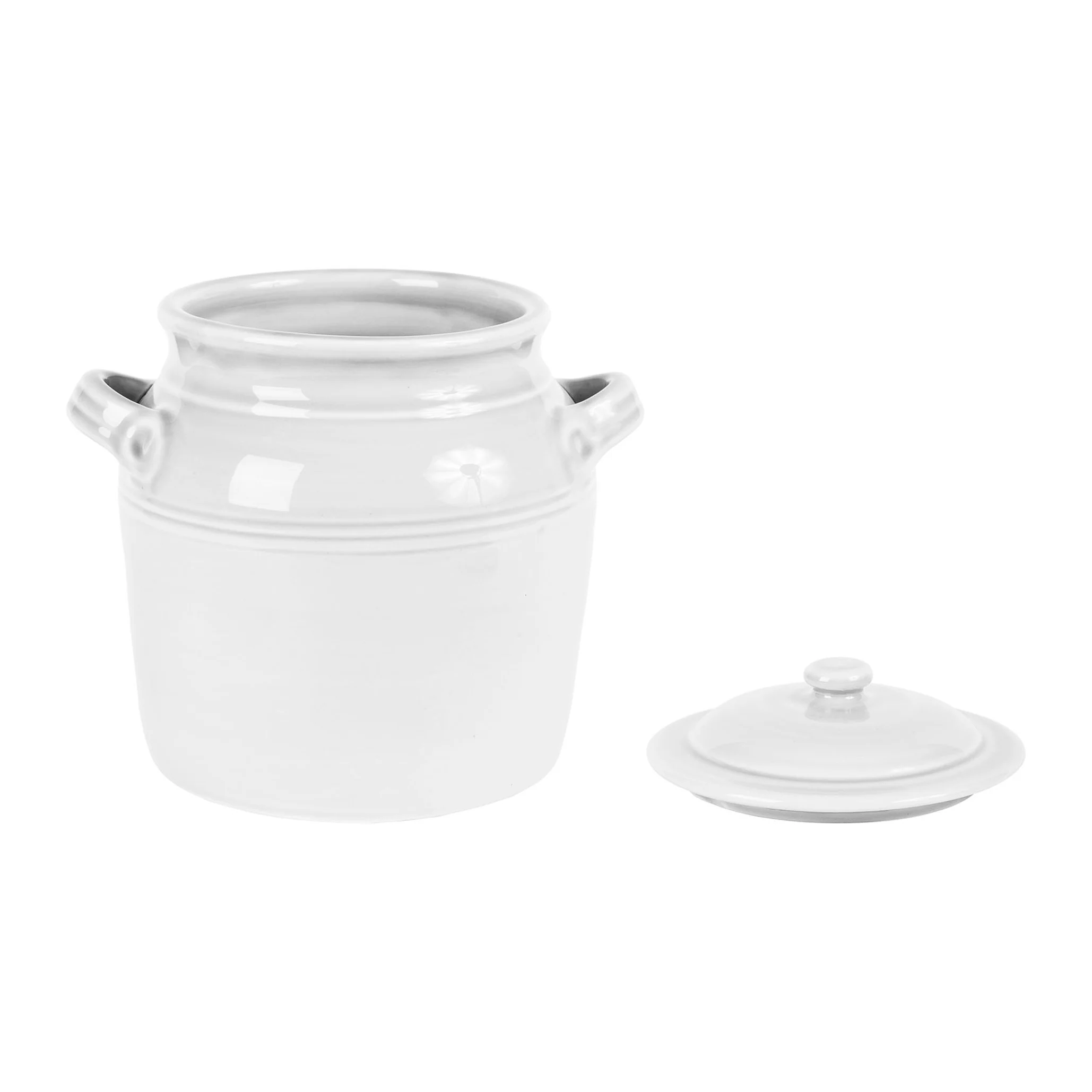 Dulci Pot with Lid | White (23cm) - Image 3