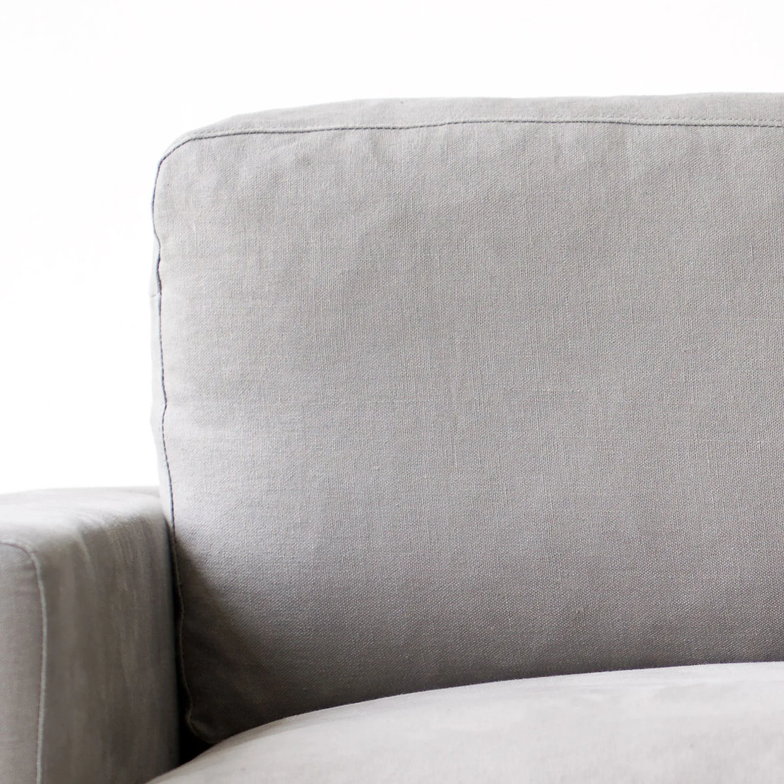 James L Shape Fabric Sofa | Slate (290cm) - Image 3