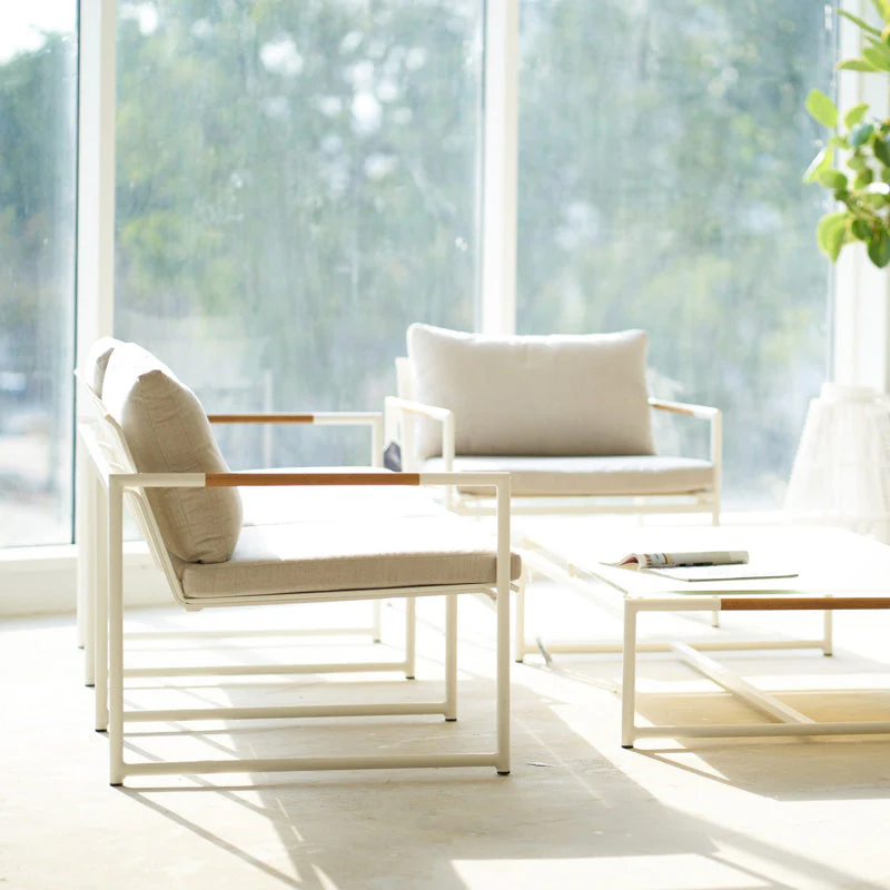 Outdoor Coffee Table | Breeze LX - White - Image 4