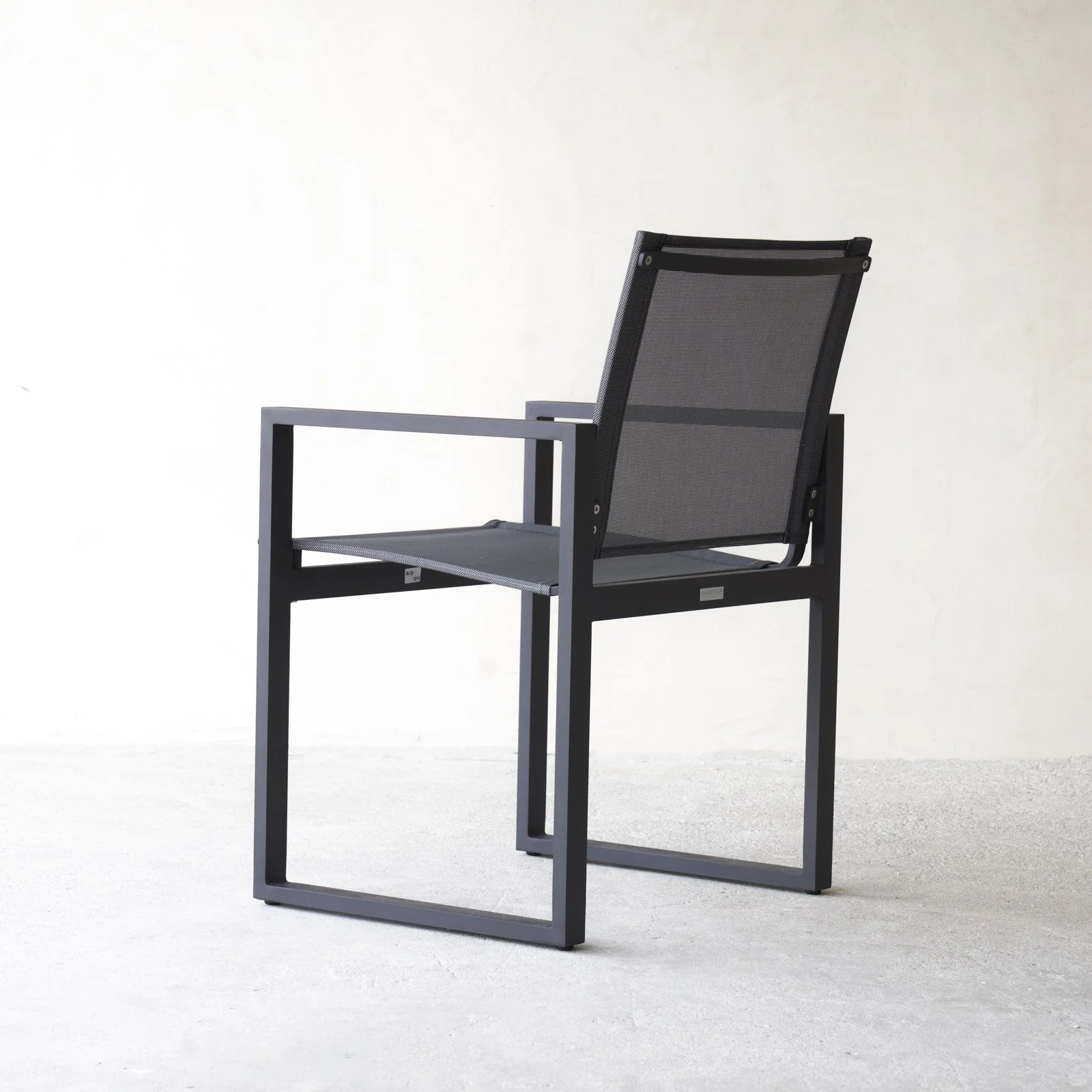 Piano Outdoor Dining Chair With Arms | Asteroid (58cm) - Image 3