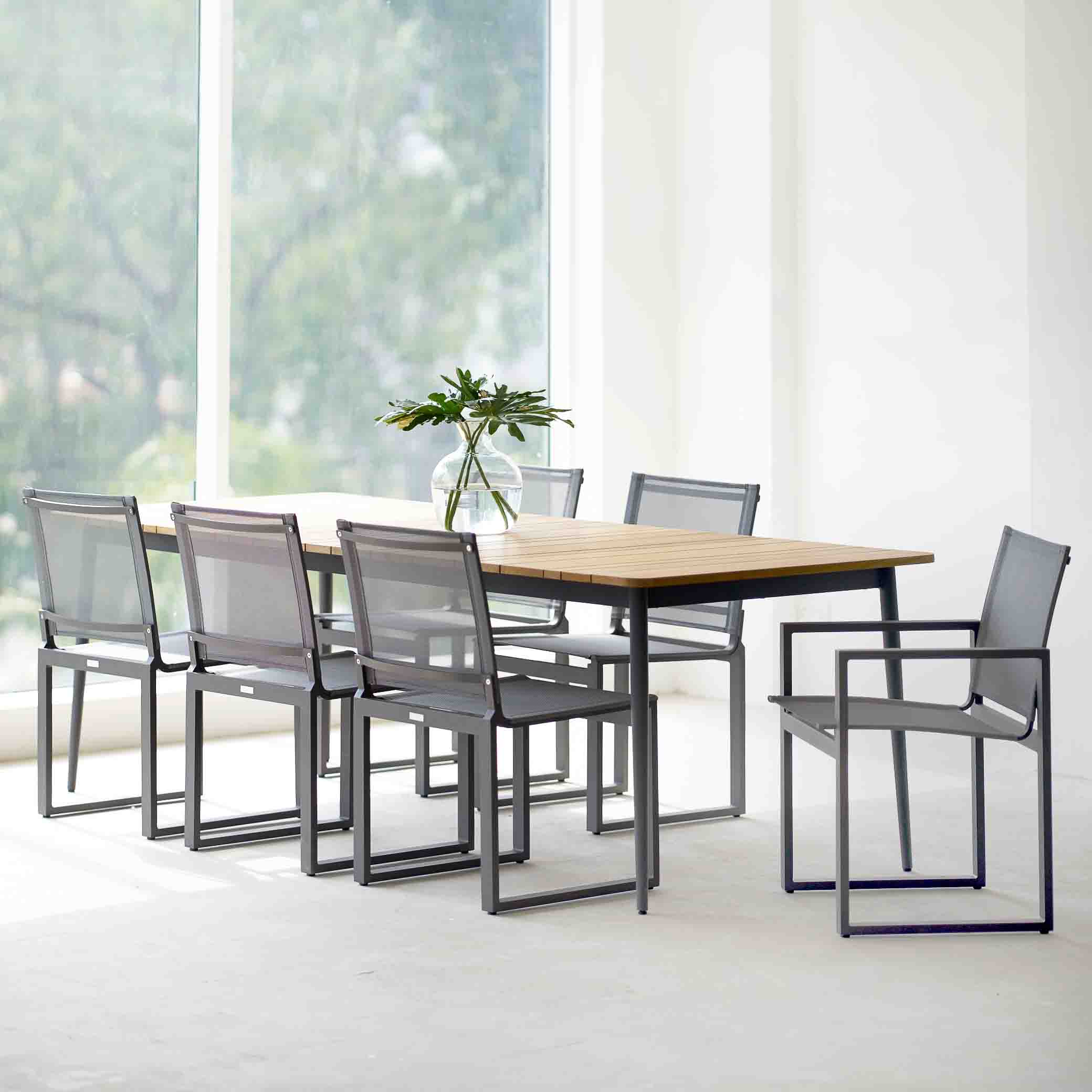 Piano Outdoor Dining Chair Without Arms | Asteroid (58cm) - Image 5
